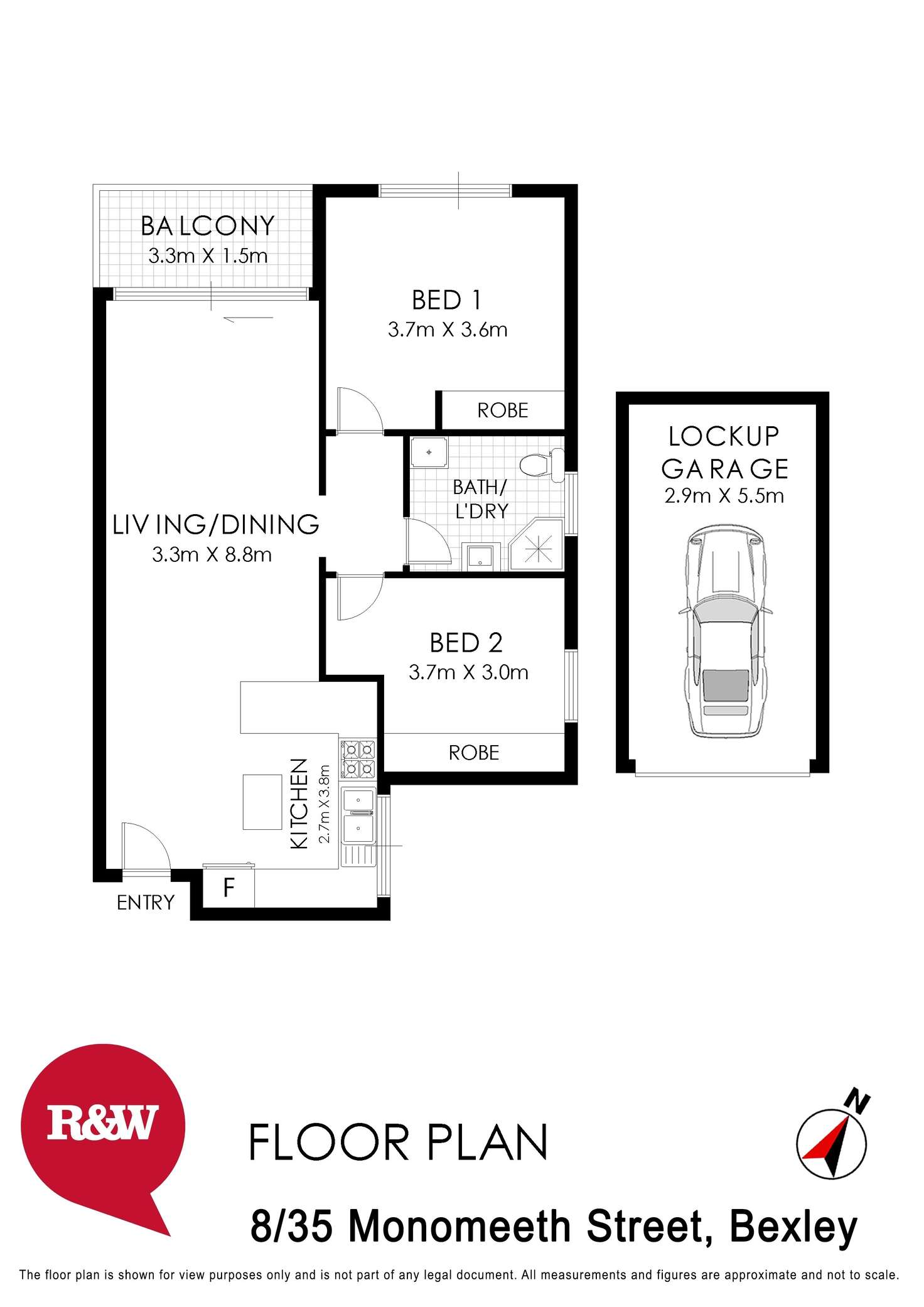 Floorplan of Homely apartment listing, 8/35 Monomeeth Street, Bexley NSW 2207