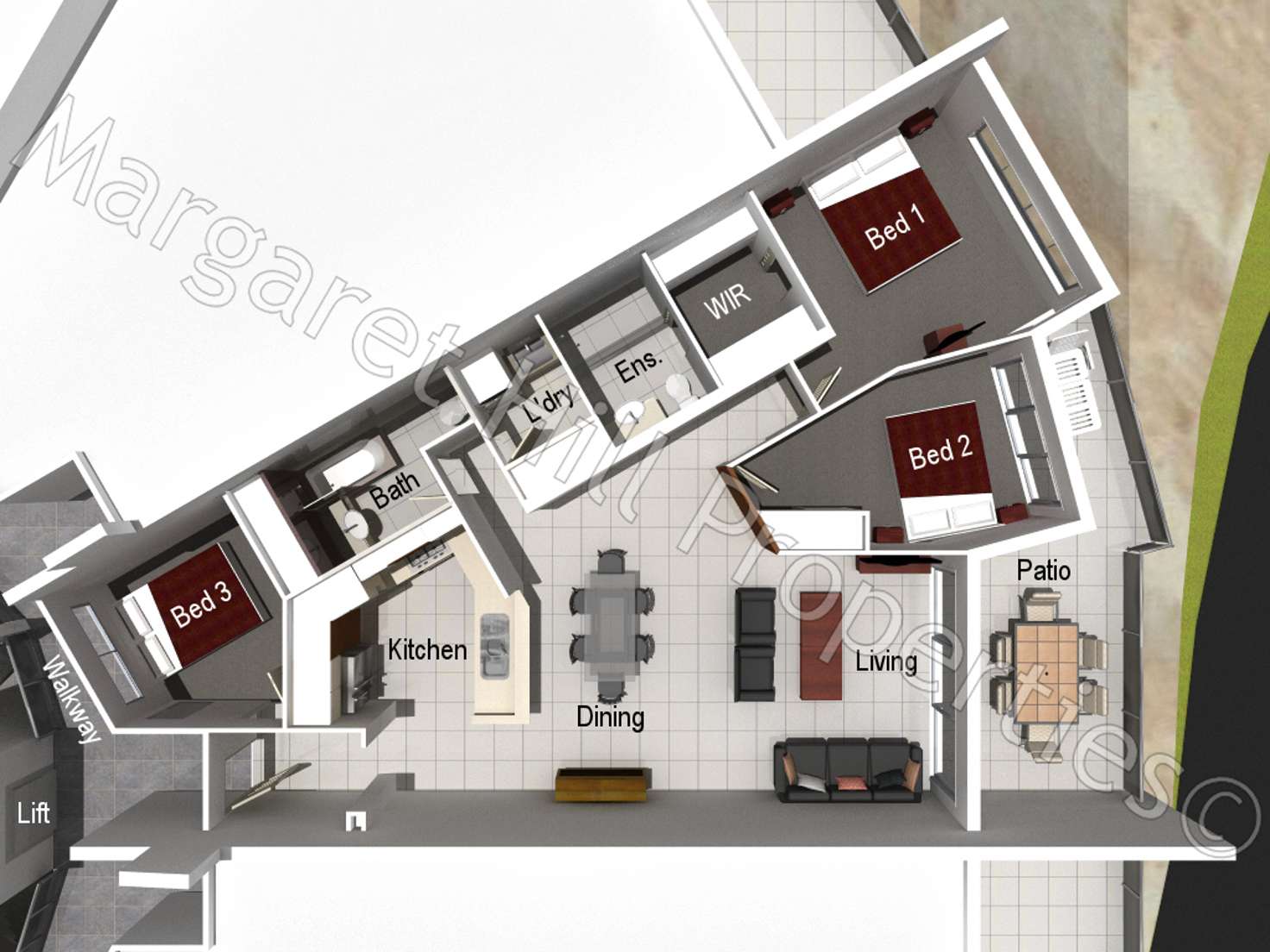 Floorplan of Homely unit listing, 10/1 Little Street, Belgian Gardens QLD 4810