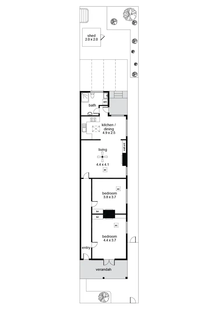 Floorplan of Homely house listing, 8 Vassall Street, Semaphore SA 5019