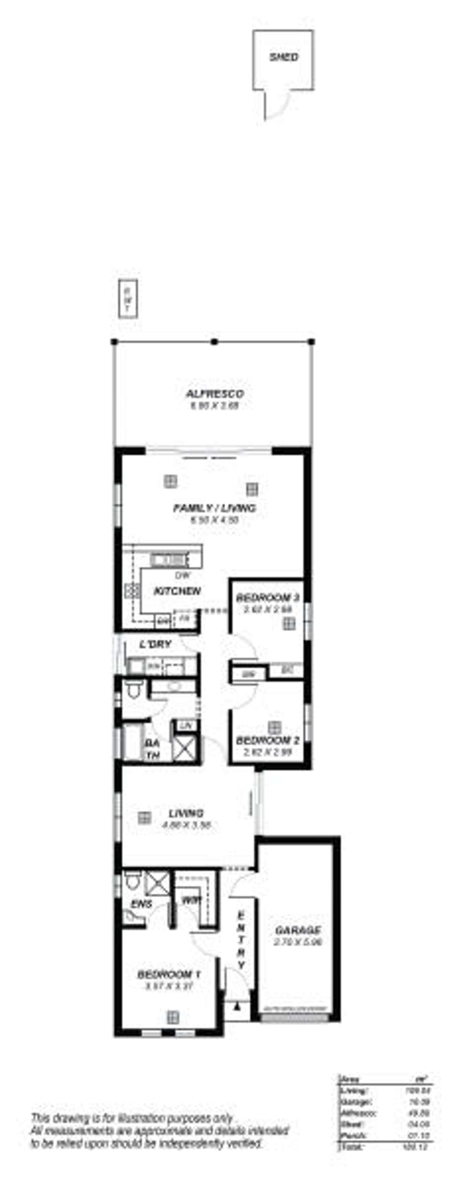 Floorplan of Homely house listing, 64a Clifton Street, Blair Athol SA 5084