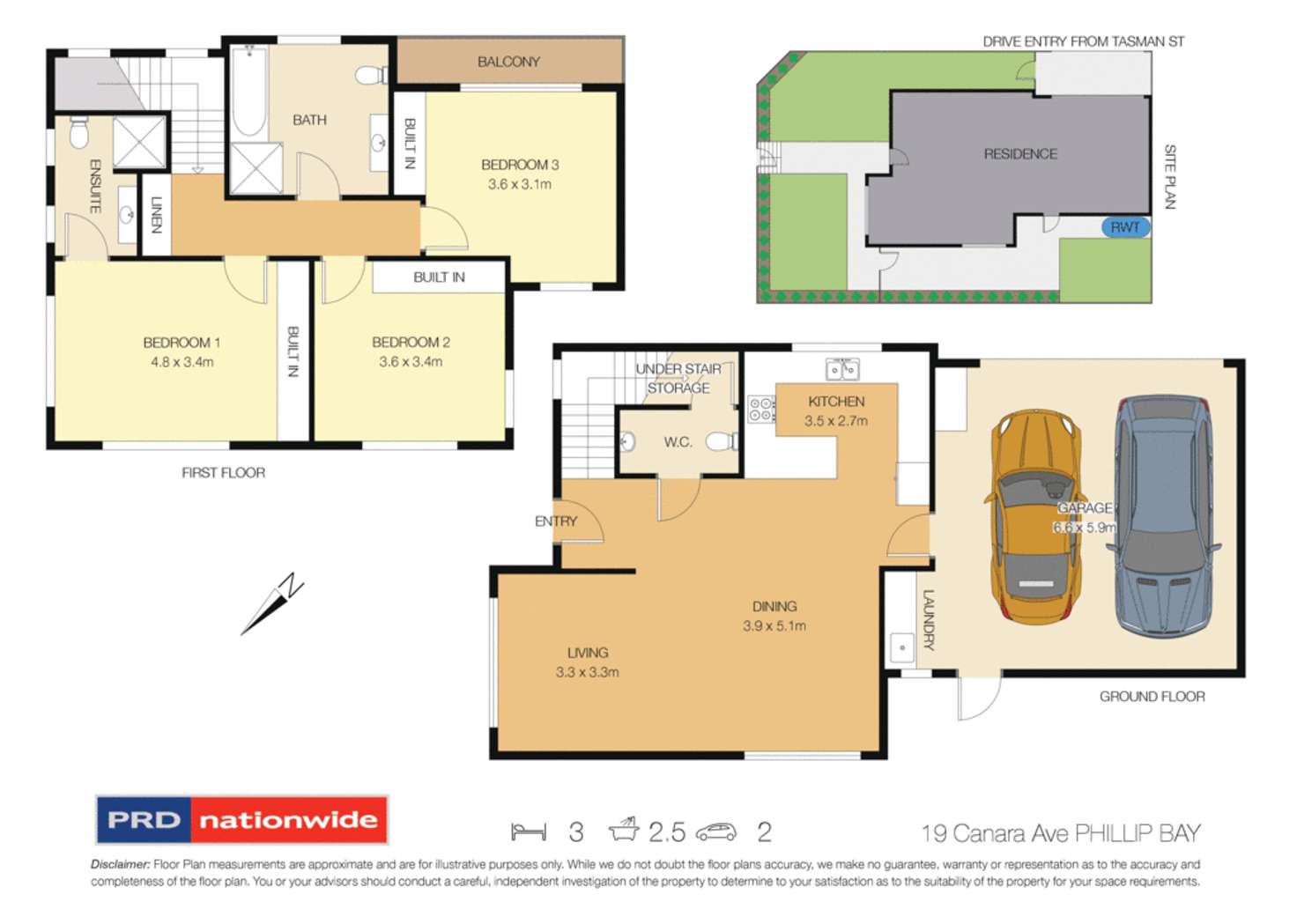 Floorplan of Homely semiDetached listing, 19a Canara Avenue, Phillip Bay NSW 2036