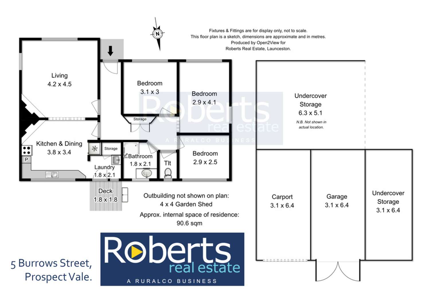 Floorplan of Homely house listing, 5 Burrows Street, Prospect Vale TAS 7250