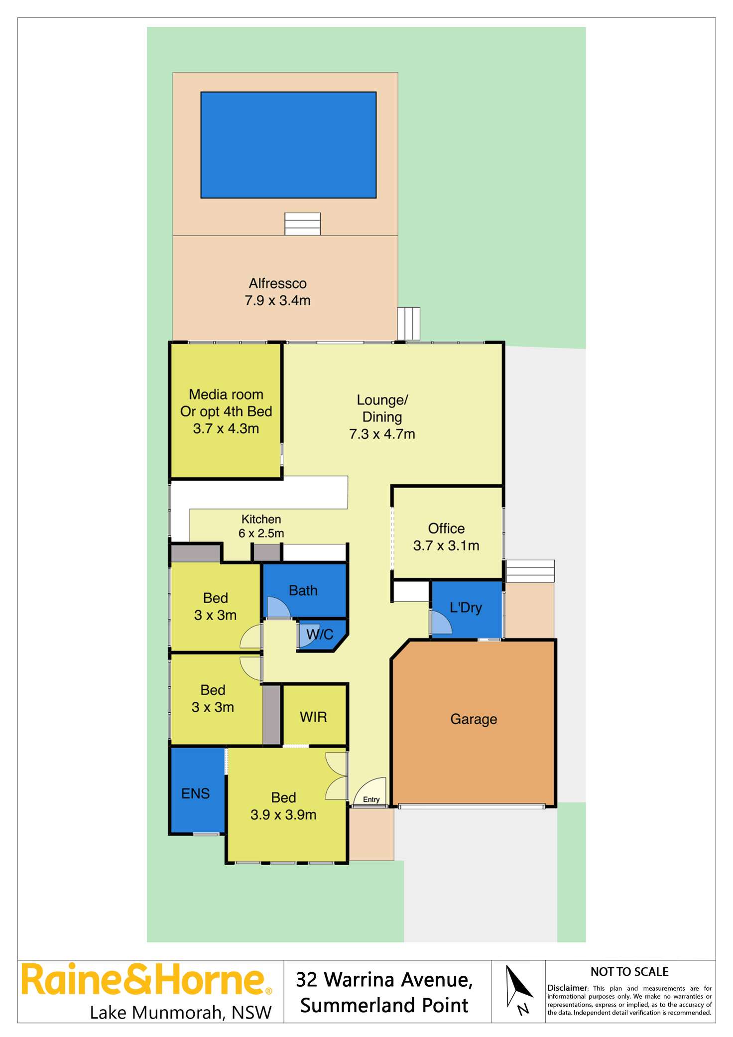 Floorplan of Homely house listing, 32 Warrina Avenue, Summerland Point NSW 2259