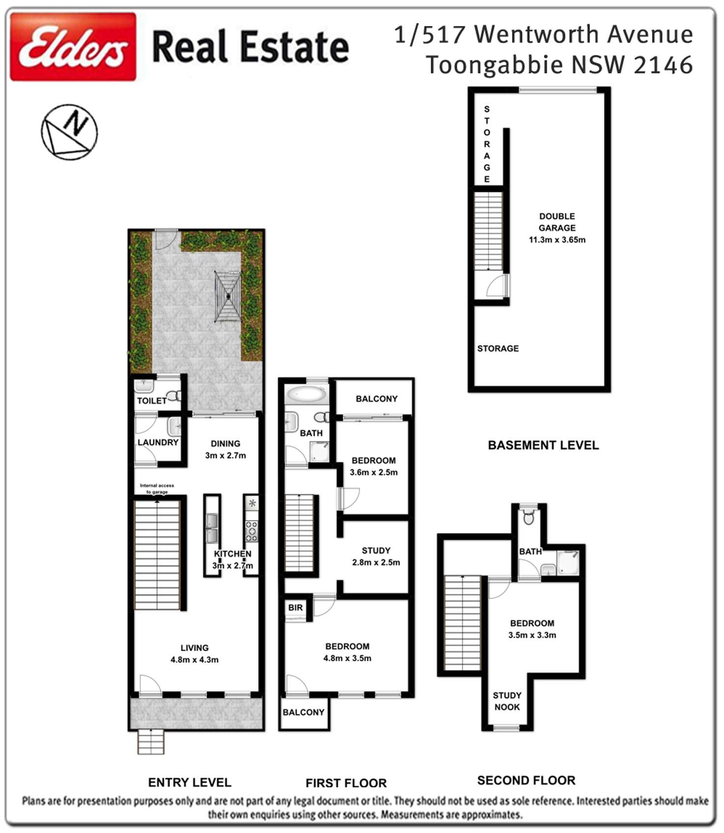 Floorplan of Homely townhouse listing, 1/517-521 Wentworth Avenue, Toongabbie NSW 2146