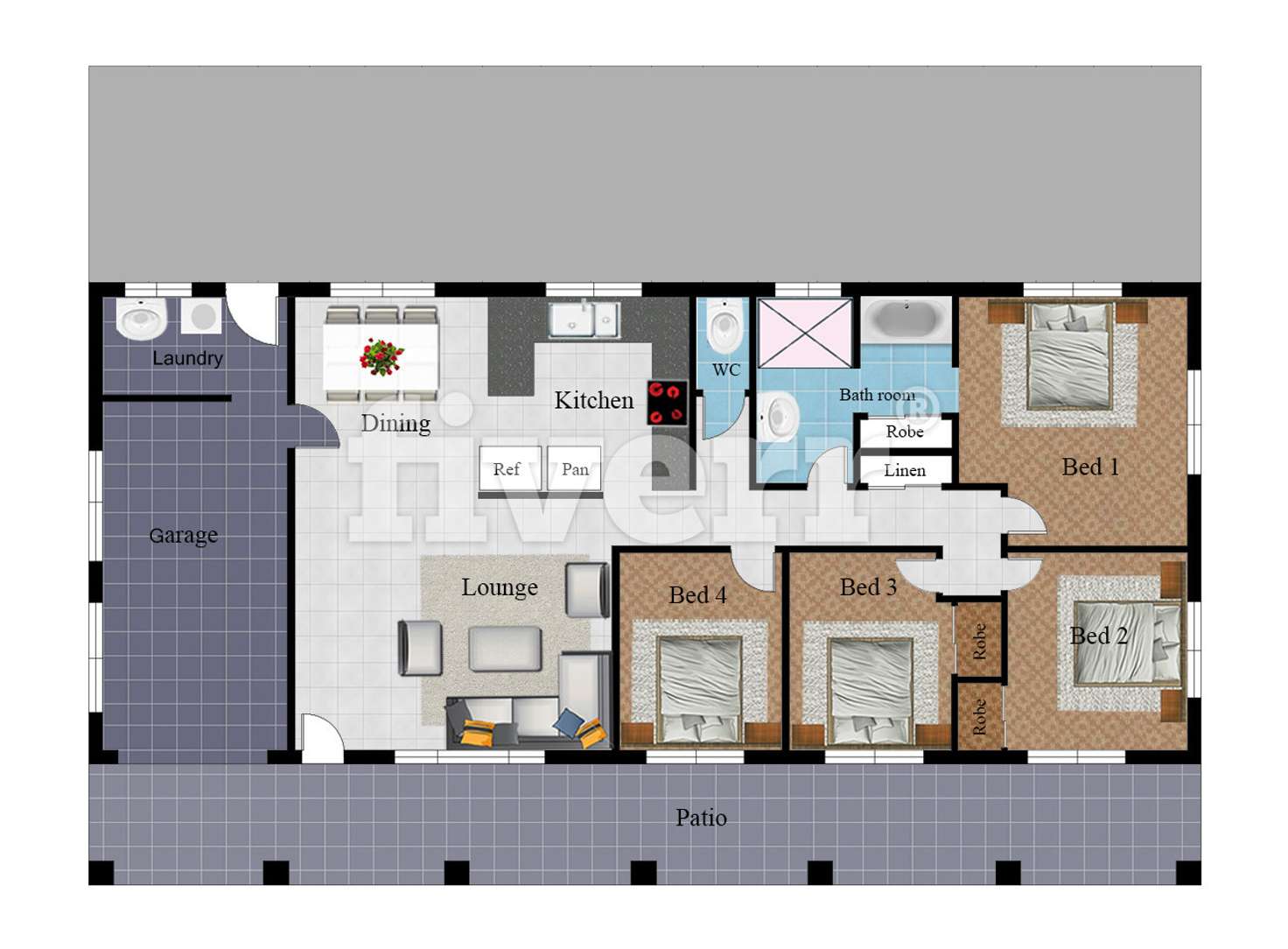 Floorplan of Homely house listing, 30 Arabian Place, Black River QLD 4818