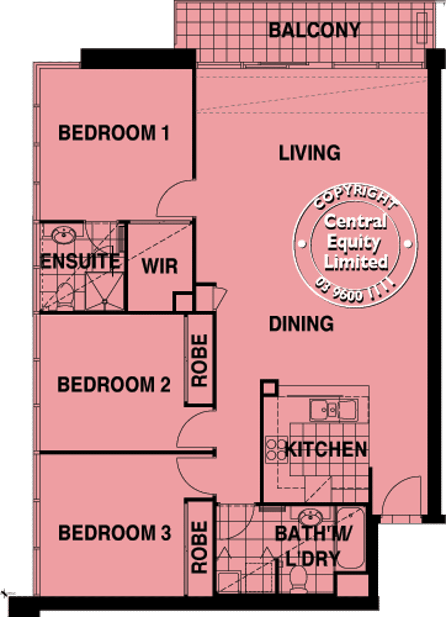 Floorplan of Homely apartment listing, REF 04260/183 City Road, Southbank VIC 3006