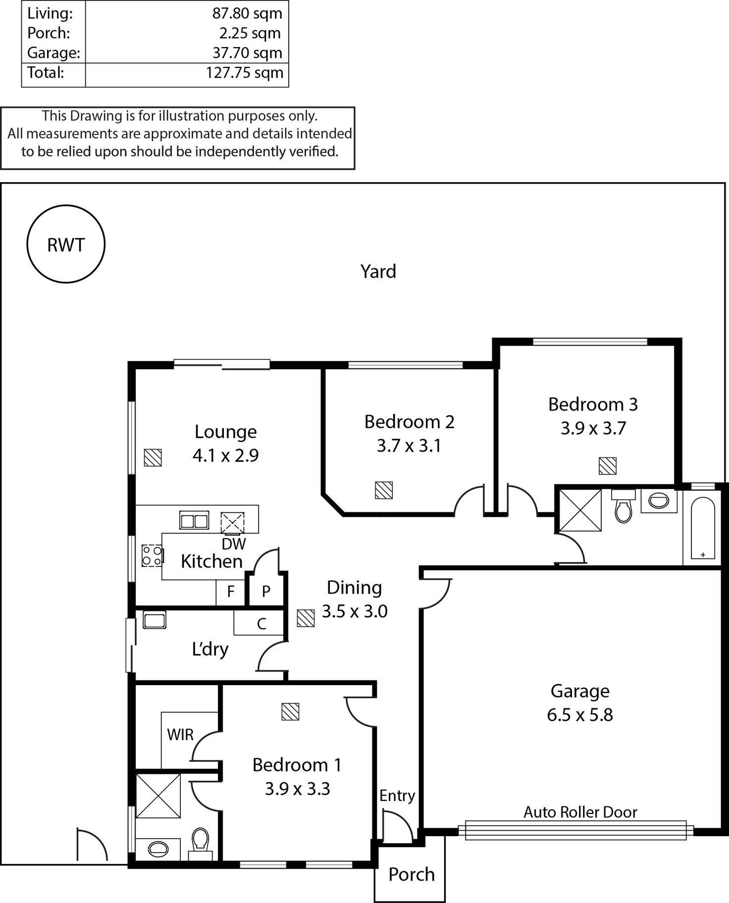 Floorplan of Homely house listing, 24C Crozier Terrace, Oaklands Park SA 5046