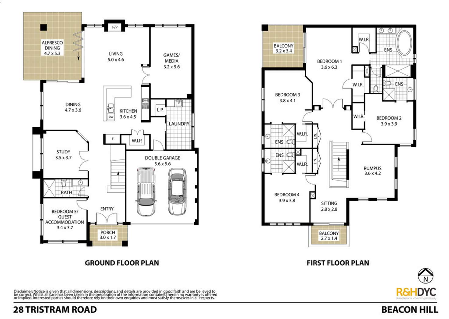 Floorplan of Homely house listing, 28 Tristram Road, Beacon Hill NSW 2100