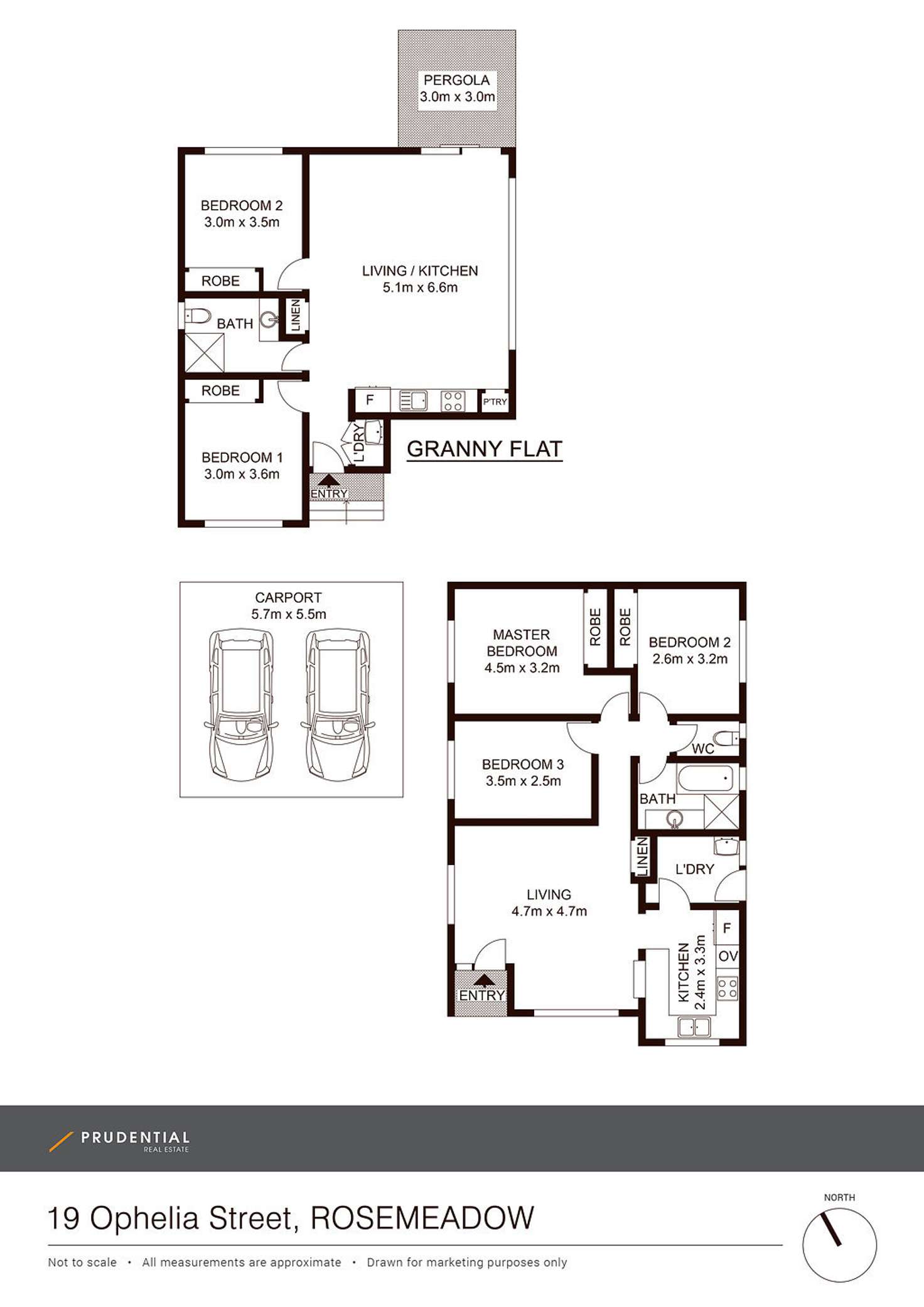 Floorplan of Homely house listing, 19 & 19A Ophelia Street, Rosemeadow NSW 2560