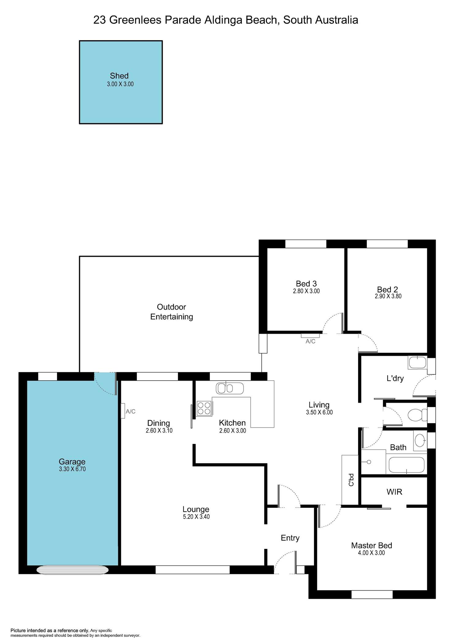 Floorplan of Homely house listing, 23 Greenlees Parade, Aldinga Beach SA 5173