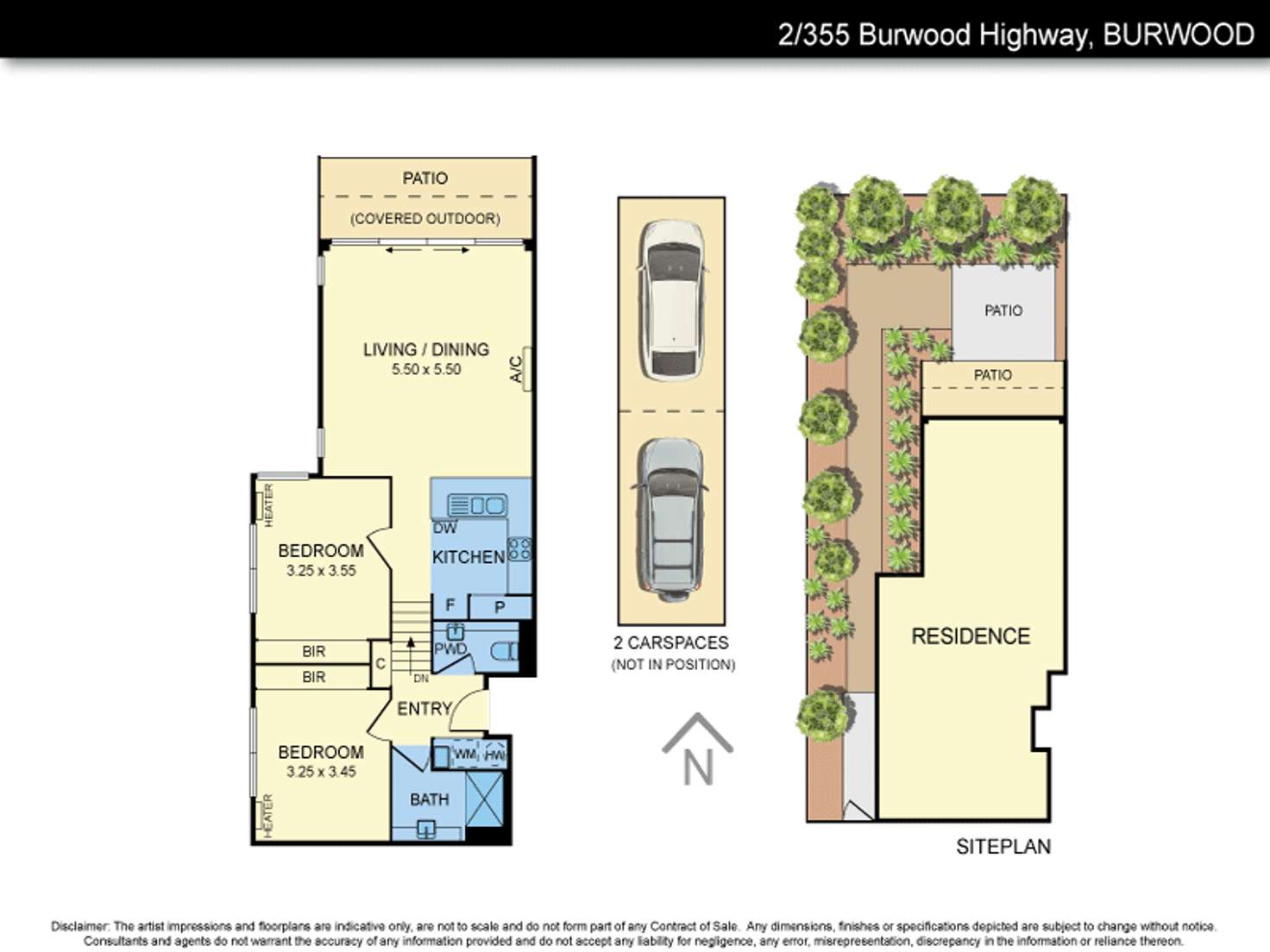 Floorplan of Homely apartment listing, 2/355 Burwood Highway, Burwood VIC 3125