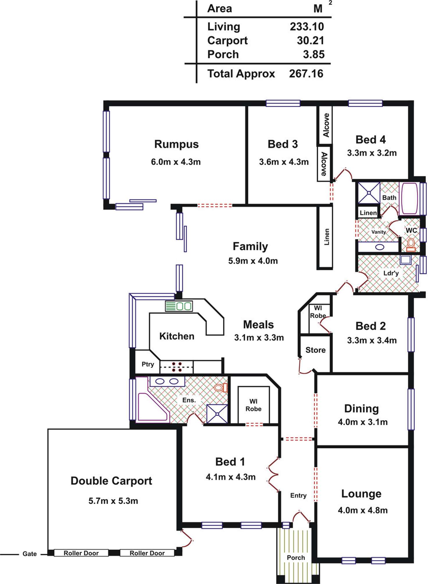 Floorplan of Homely house listing, 63 Leicester Grove, Andrews Farm SA 5114