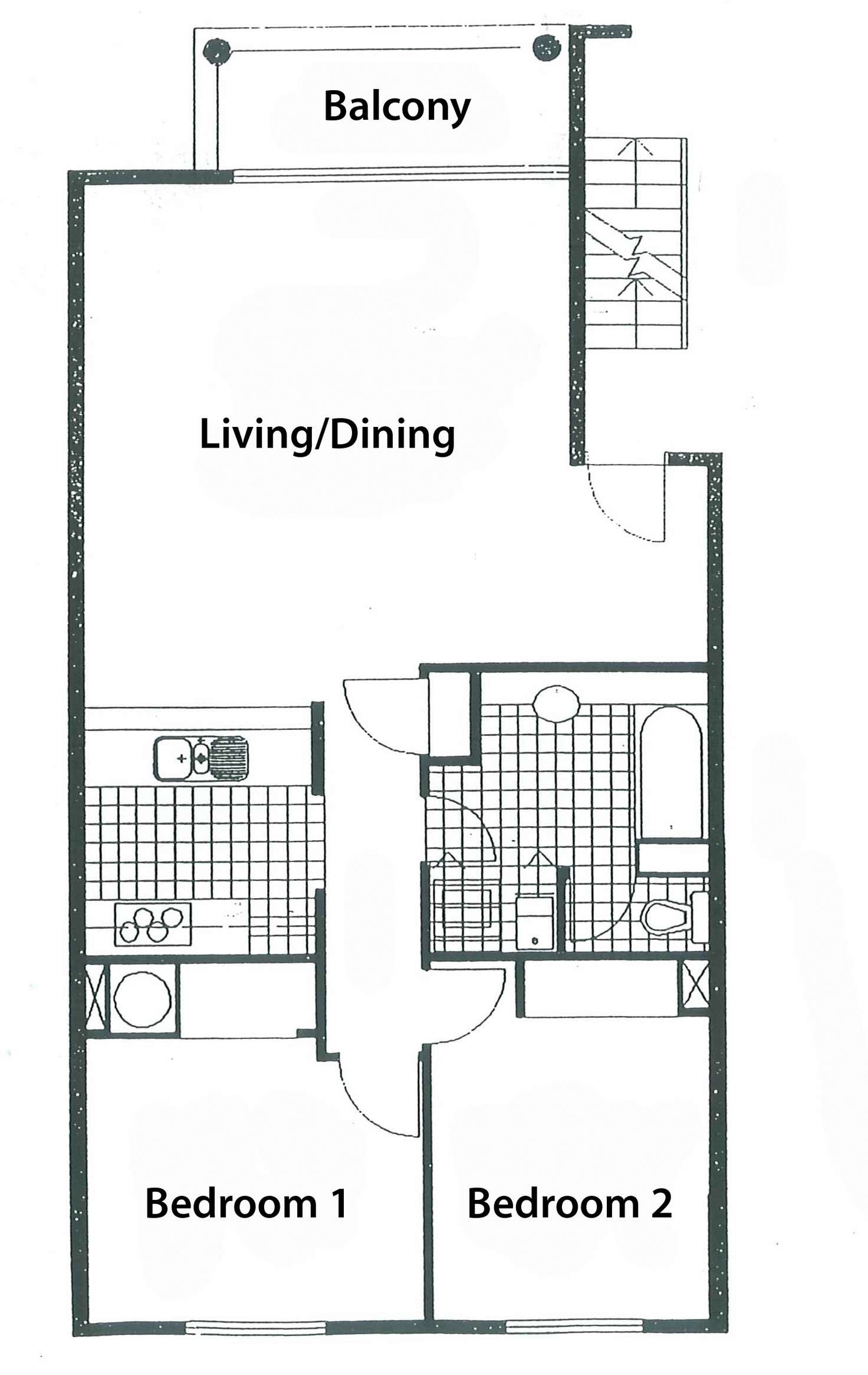 Floorplan of Homely apartment listing, REF 121435/88 Wells Street, Southbank VIC 3006