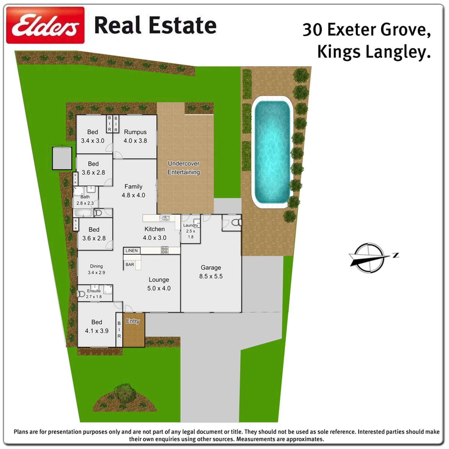 Floorplan of Homely house listing, 30 Exeter Grove, Kings Langley NSW 2147