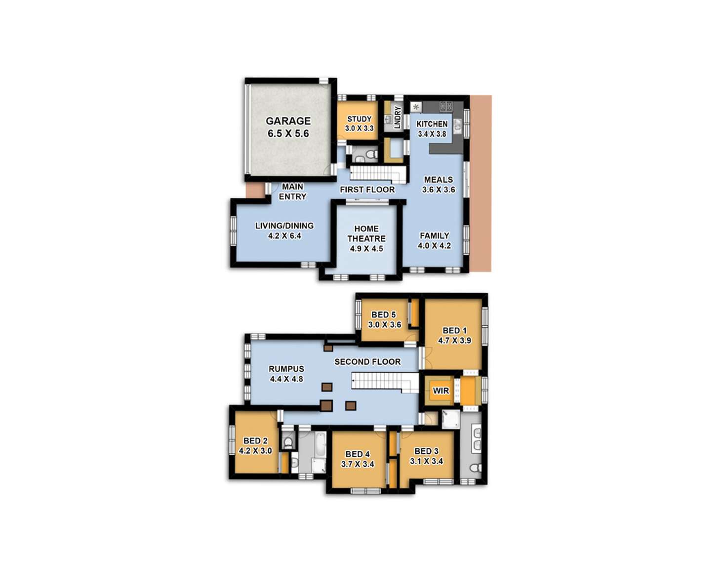 Floorplan of Homely house listing, 6 The Cedars Avenue, Pitt Town NSW 2756