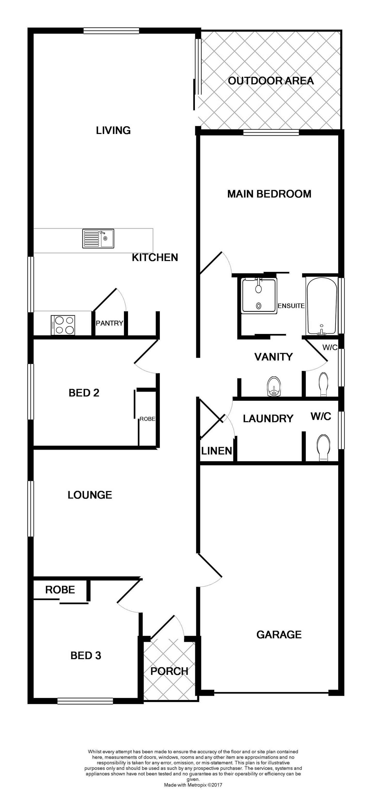 Floorplan of Homely house listing, 1/16 Oystercatcher Street, Aberglasslyn NSW 2320