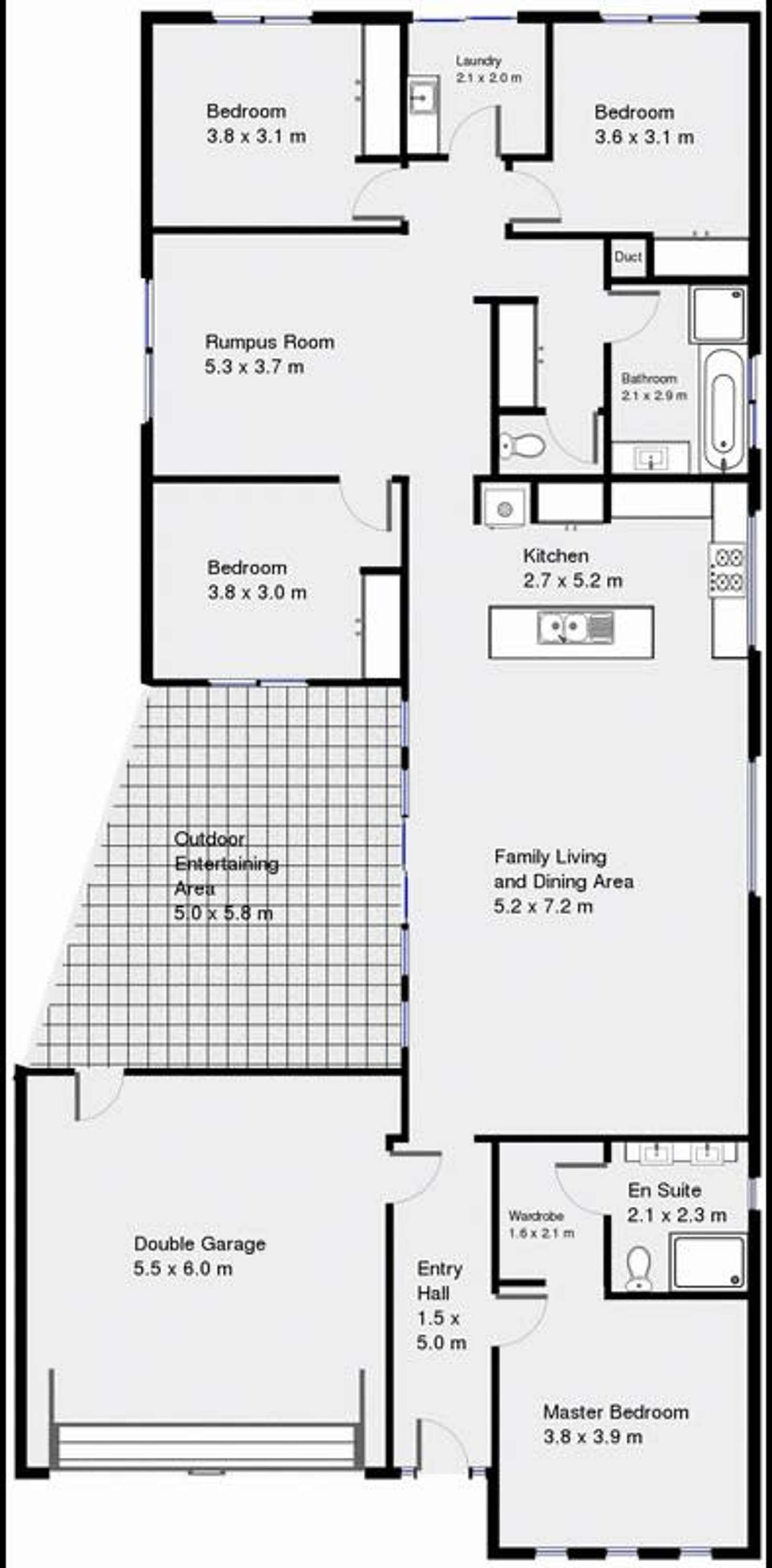 Floorplan of Homely house listing, 28 Stanthorp Street, Burnside Heights VIC 3023
