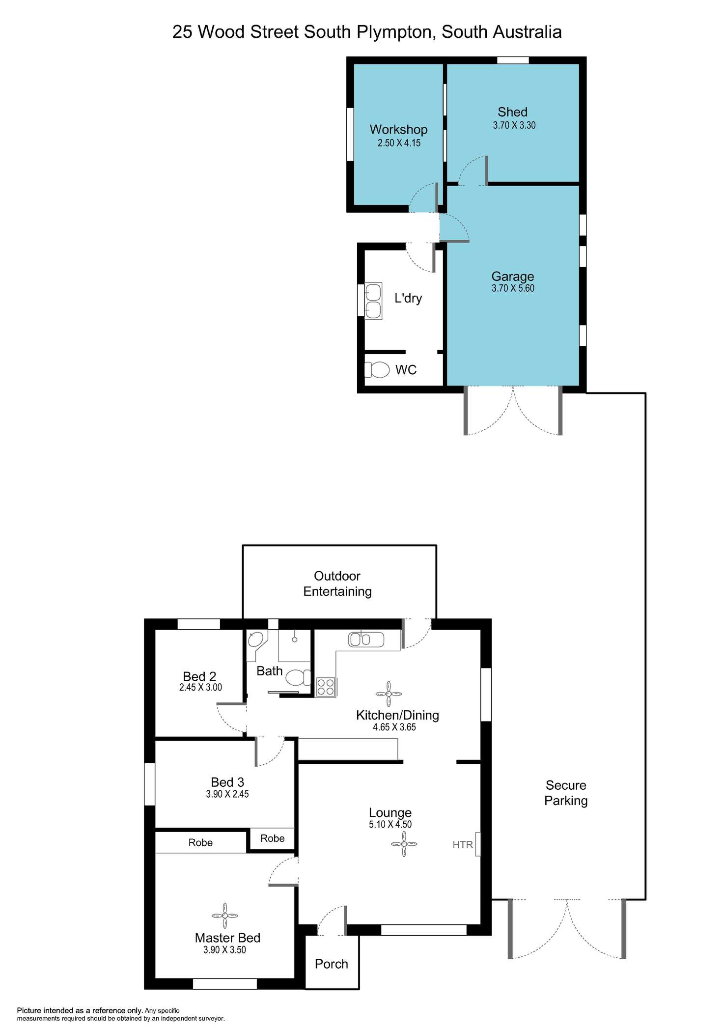 Floorplan of Homely house listing, 25 Wood Street, South Plympton SA 5038