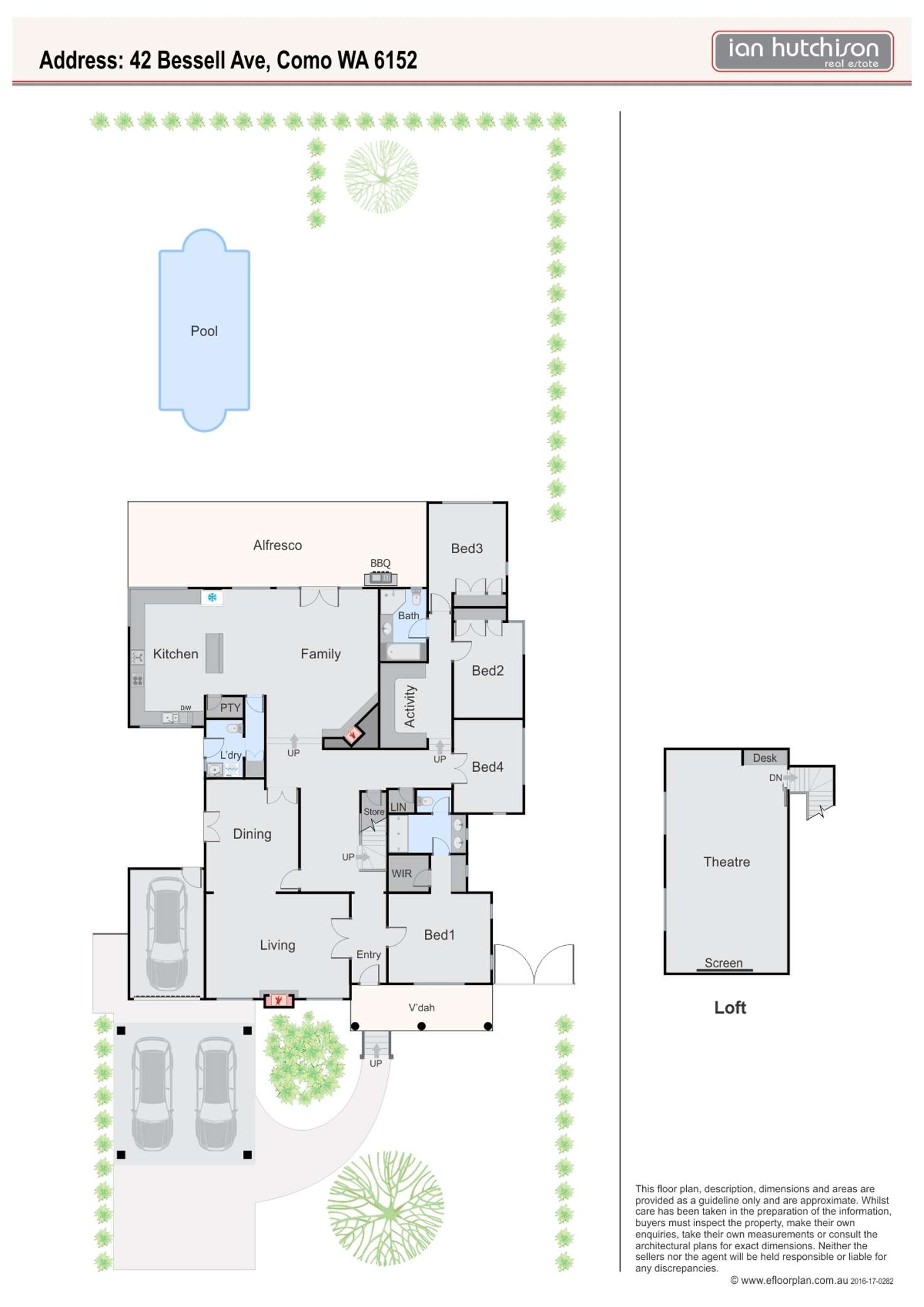 Floorplan of Homely house listing, 42 Bessell Ave, Como WA 6152