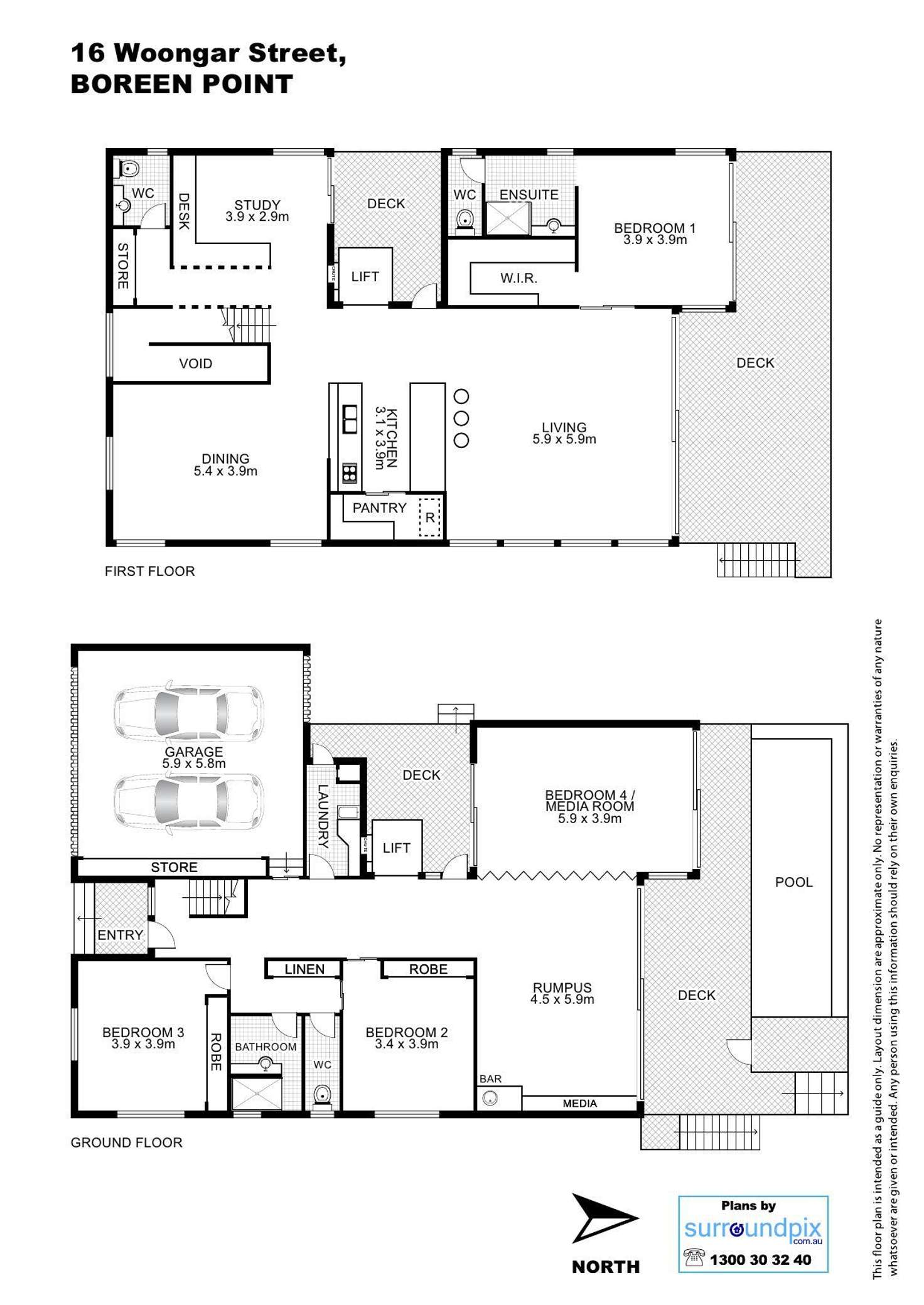 Floorplan of Homely house listing, 16 Woongar Street, Boreen Point QLD 4565