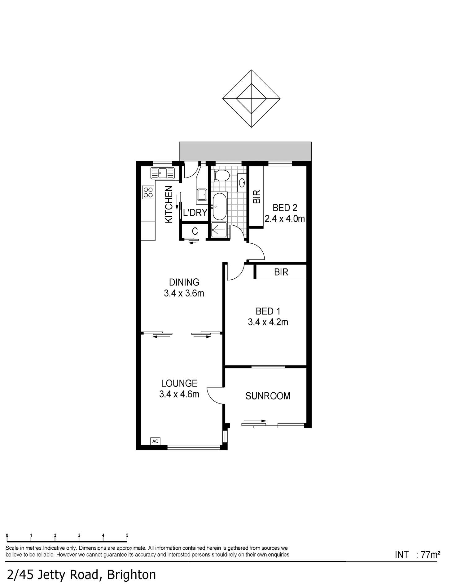 Floorplan of Homely house listing, 2/45 Jetty Road, Brighton SA 5048