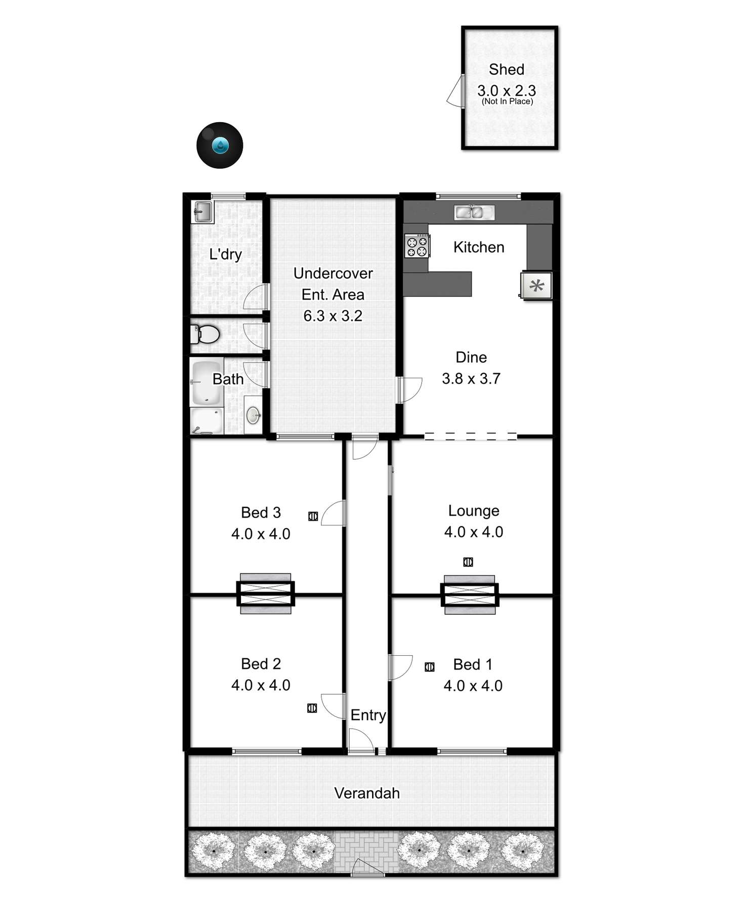 Floorplan of Homely house listing, 93 Gibson Street, Bowden SA 5007