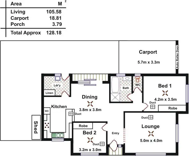 Floorplan of Homely house listing, Unit 1/14 Ward Street, Semaphore SA 5019