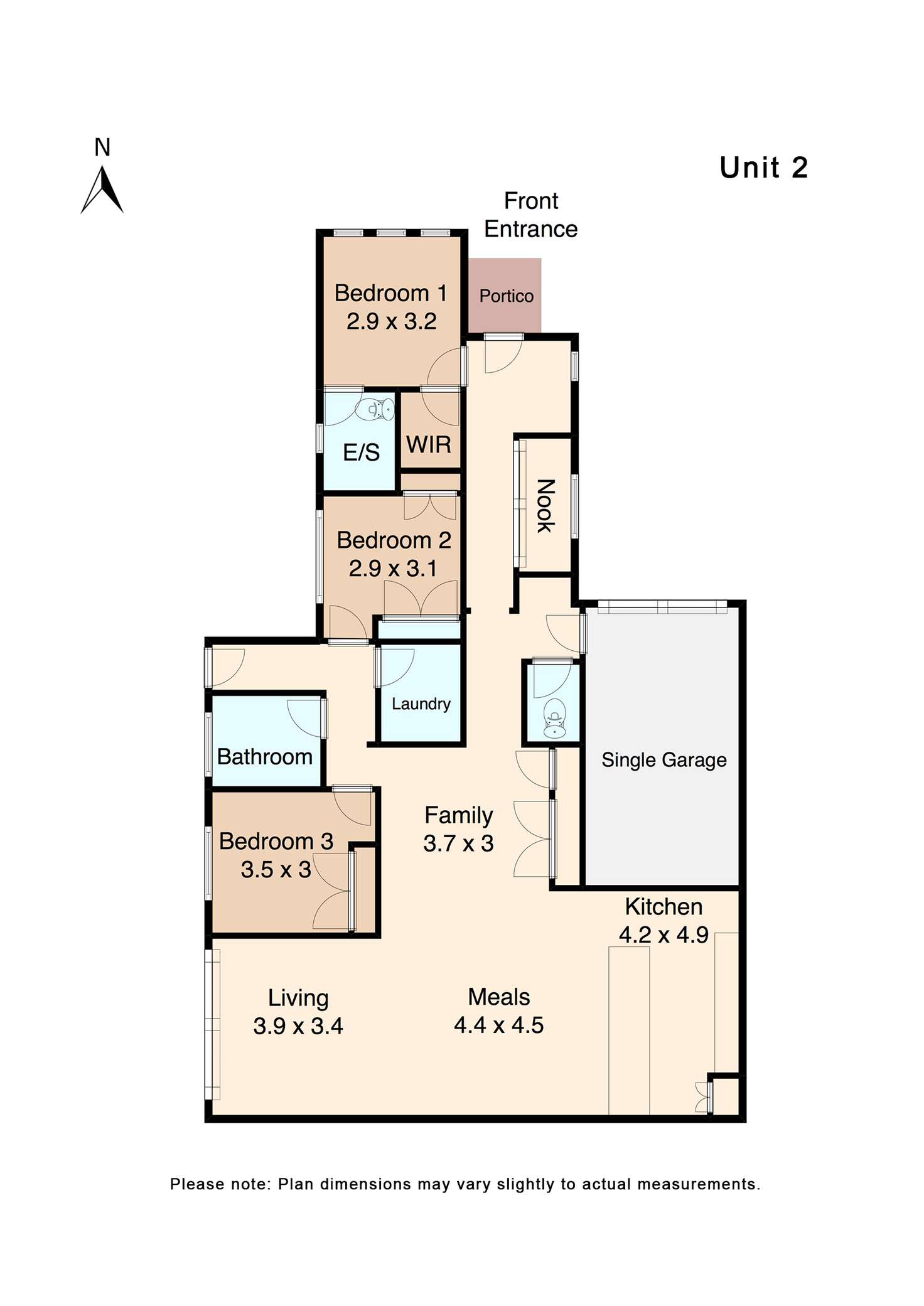 Floorplan of Homely unit listing, Unit 2, 27A Water Street, Brown Hill VIC 3350