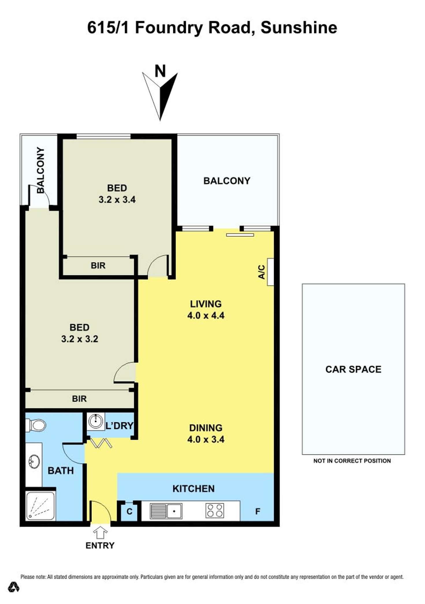 Floorplan of Homely house listing, U615, 1 Foundry Road, Sunshine VIC 3020