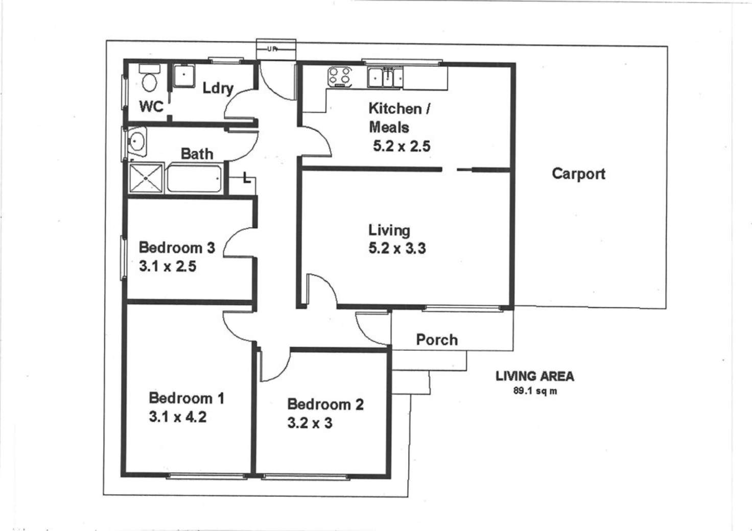 Floorplan of Homely house listing, 3 Myall Street, Renmark SA 5341