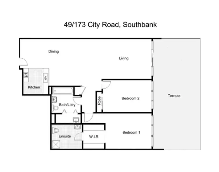 Floorplan of Homely apartment listing, 49/173 City Road, Southbank VIC 3006