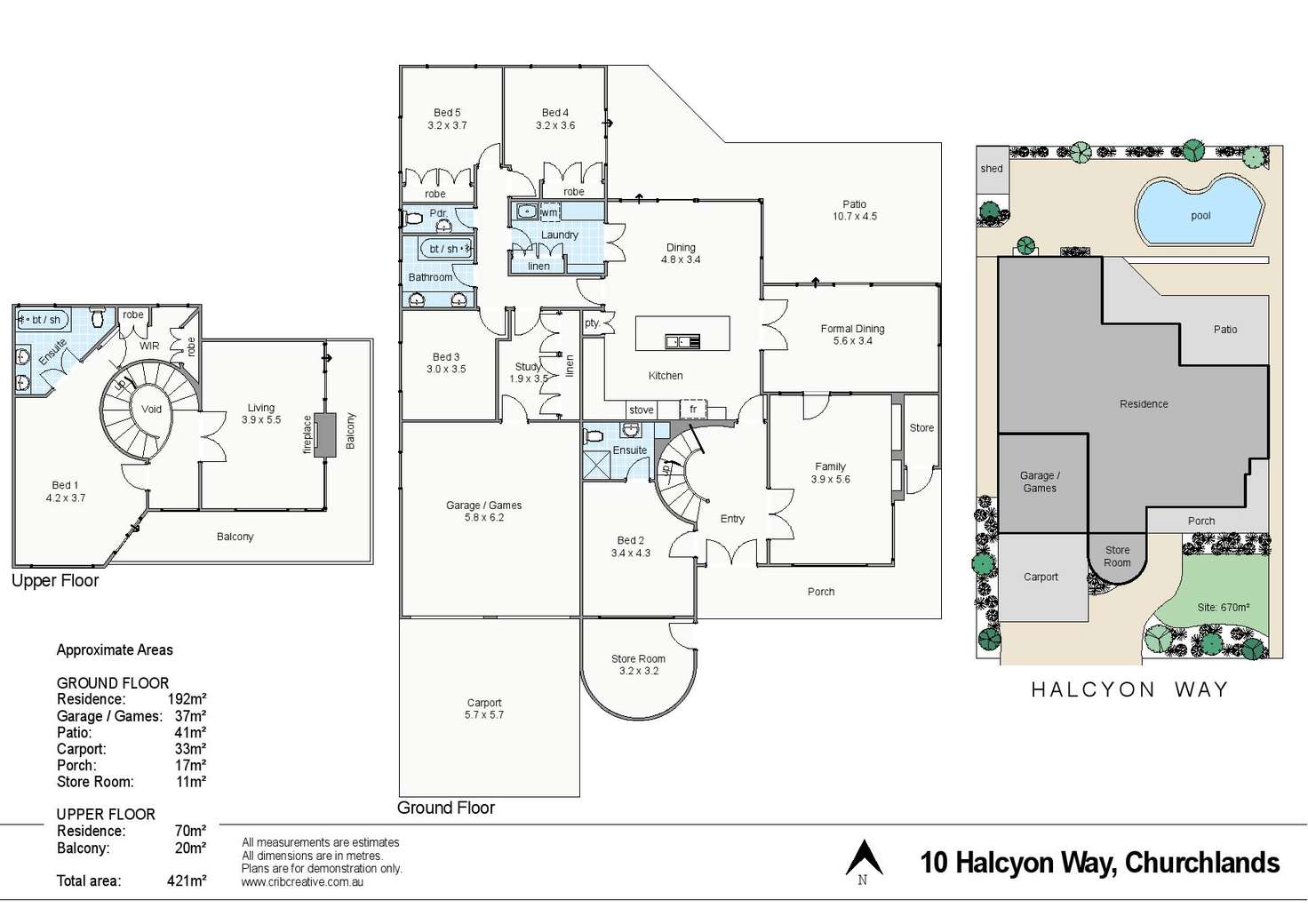 Floorplan of Homely house listing, 10 Halcyon Way, Churchlands WA 6018