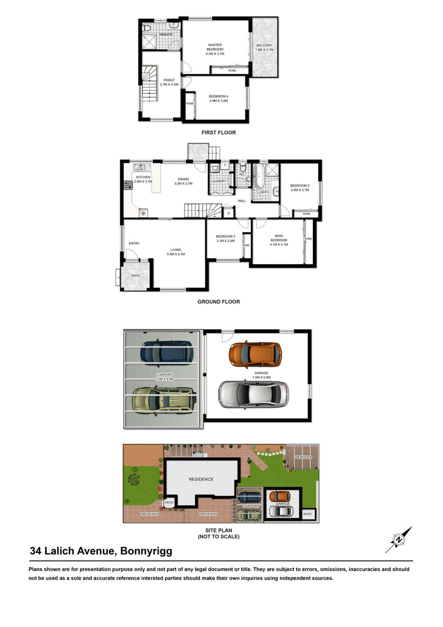 Floorplan of Homely house listing, 34 Lalich Avenue, Bonnyrigg NSW 2177