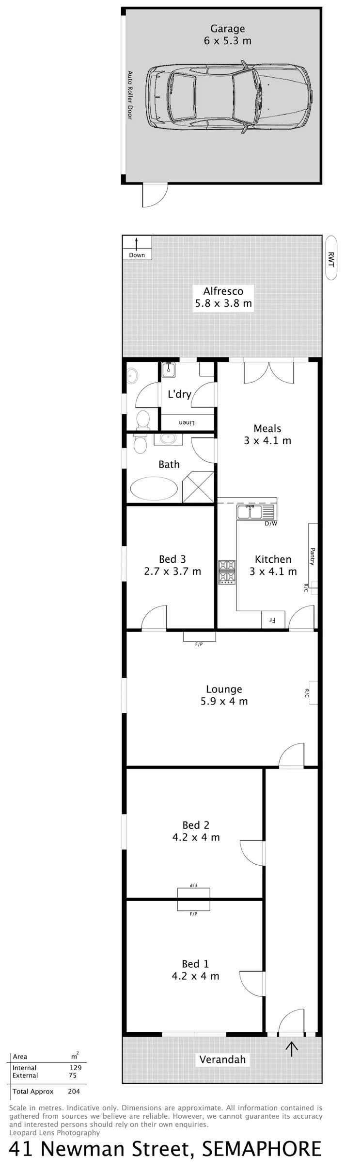 Floorplan of Homely house listing, 41 Newman Street, Semaphore SA 5019
