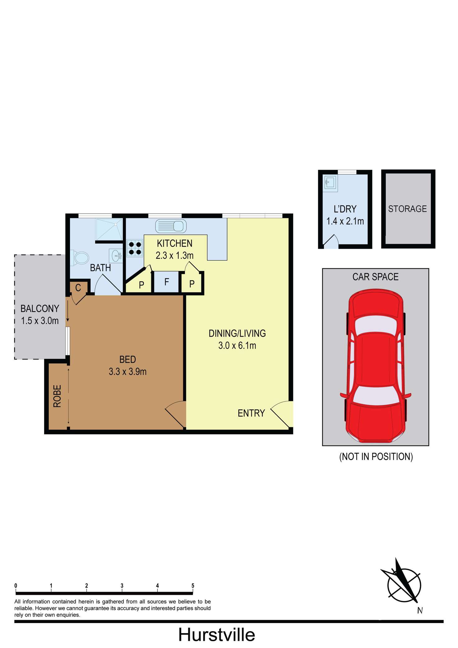 Floorplan of Homely unit listing, 9/83 Queens Road, Hurstville NSW 2220