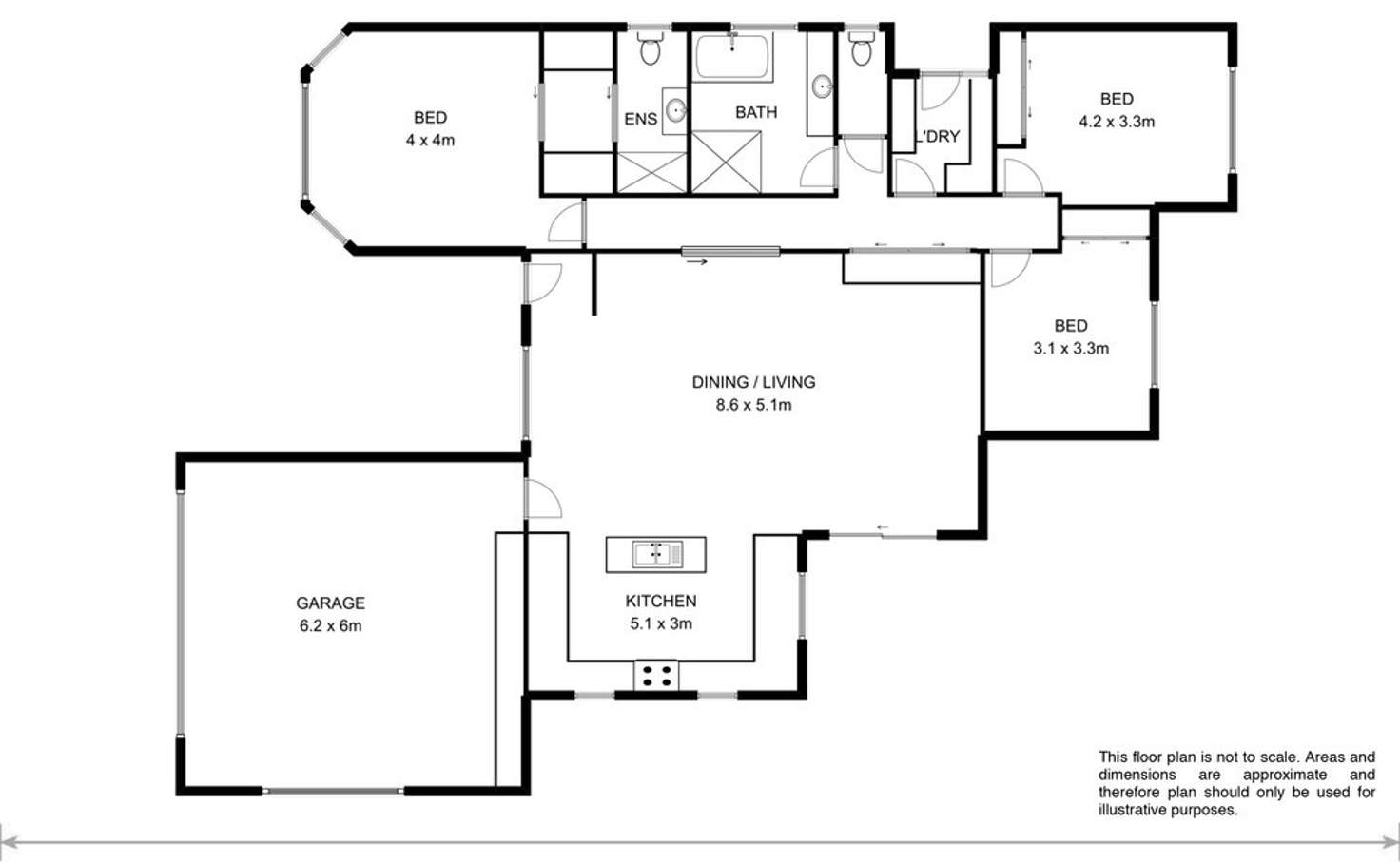Floorplan of Homely house listing, 6 Peronne Court, Brighton TAS 7030