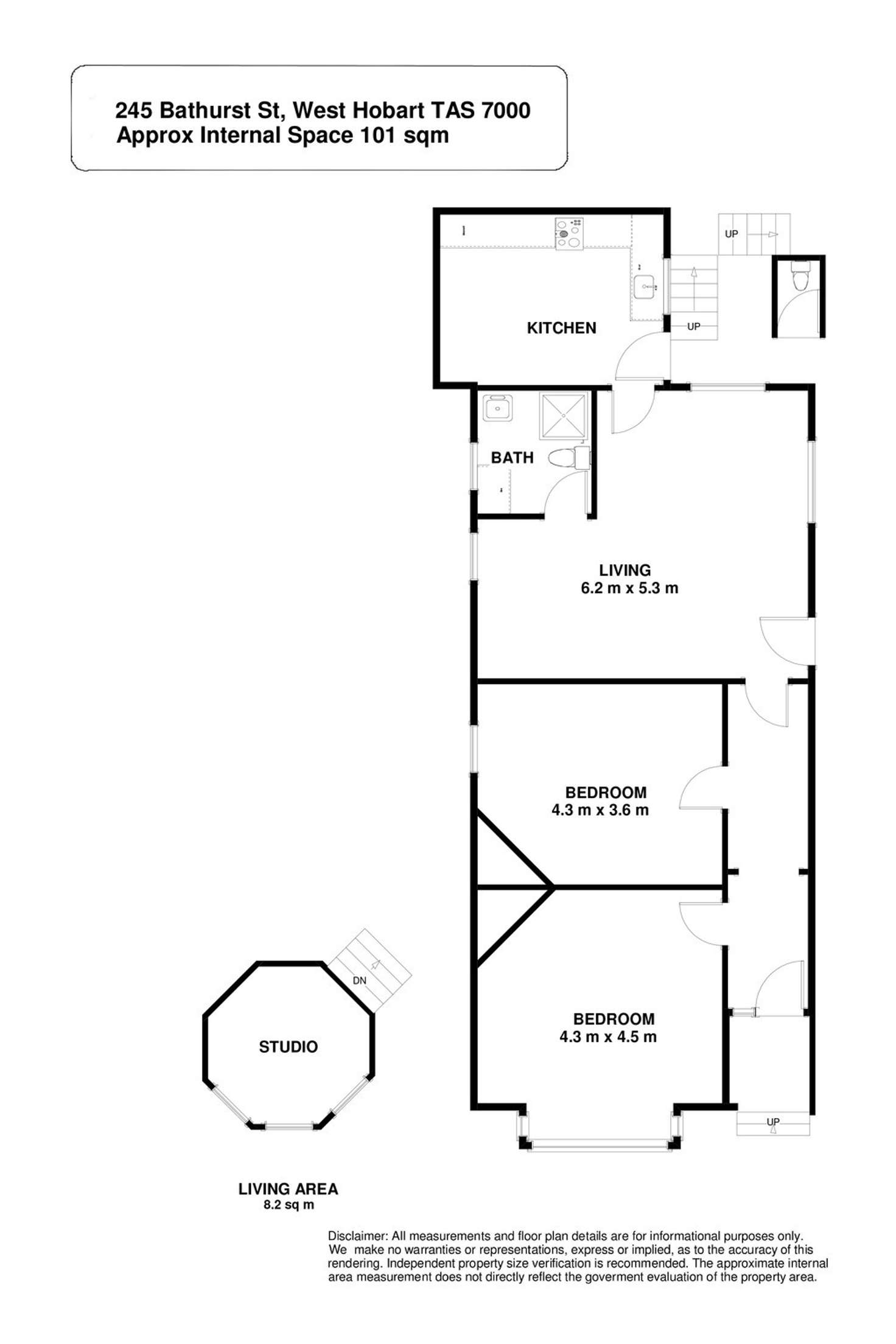 Floorplan of Homely house listing, 245 Bathurst Street, West Hobart TAS 7000
