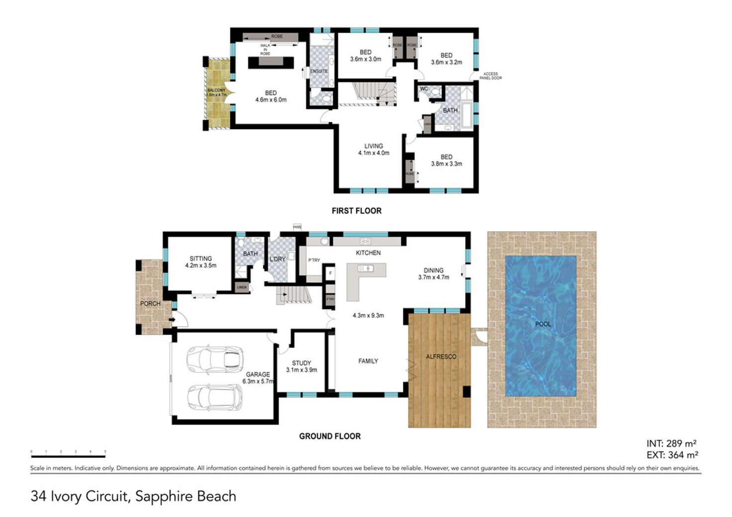 Floorplan of Homely house listing, 34 Ivory Circuit, Sapphire Beach NSW 2450