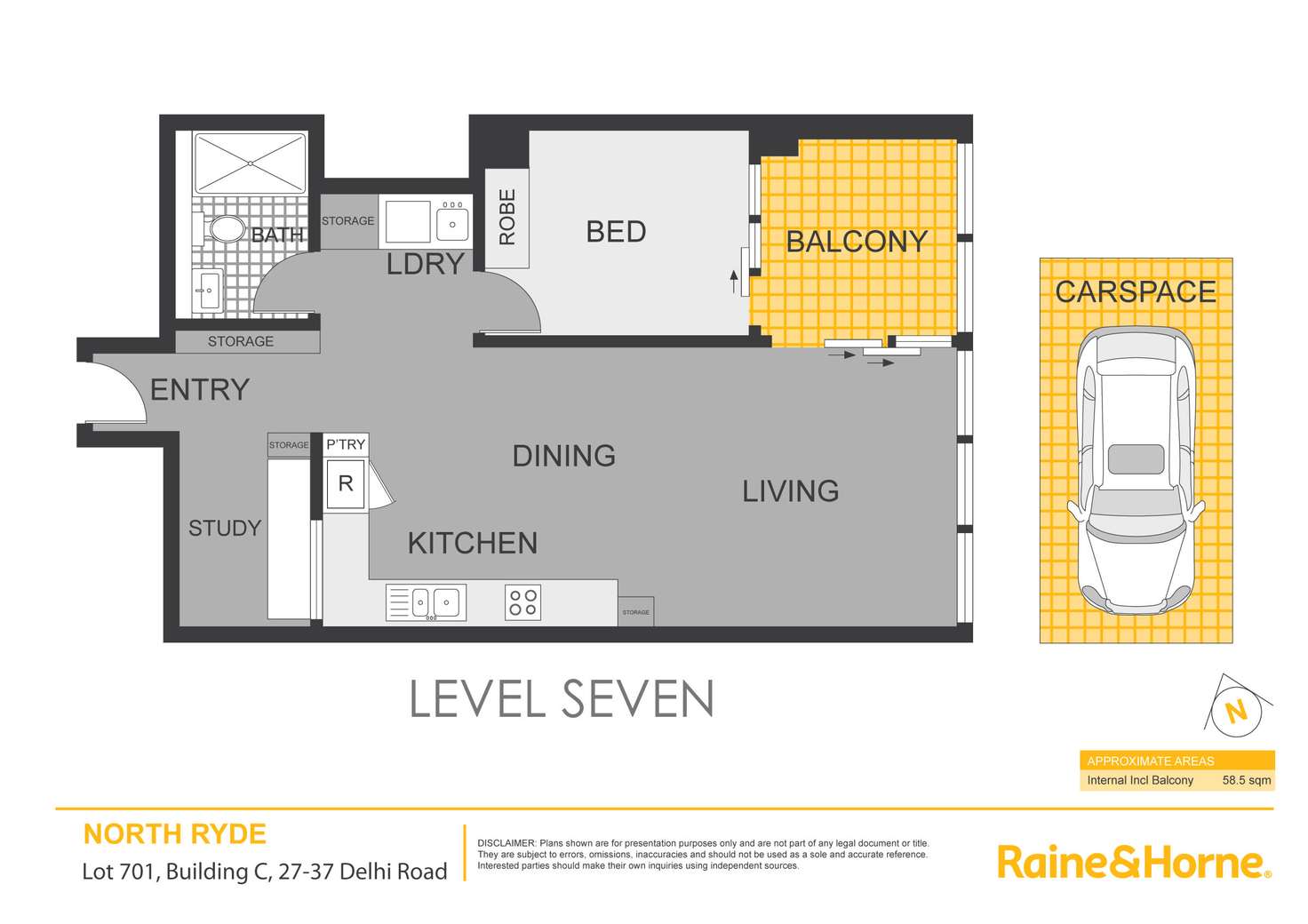 Floorplan of Homely apartment listing, Lot 701/27-37 Delhi Road, North Ryde NSW 2113