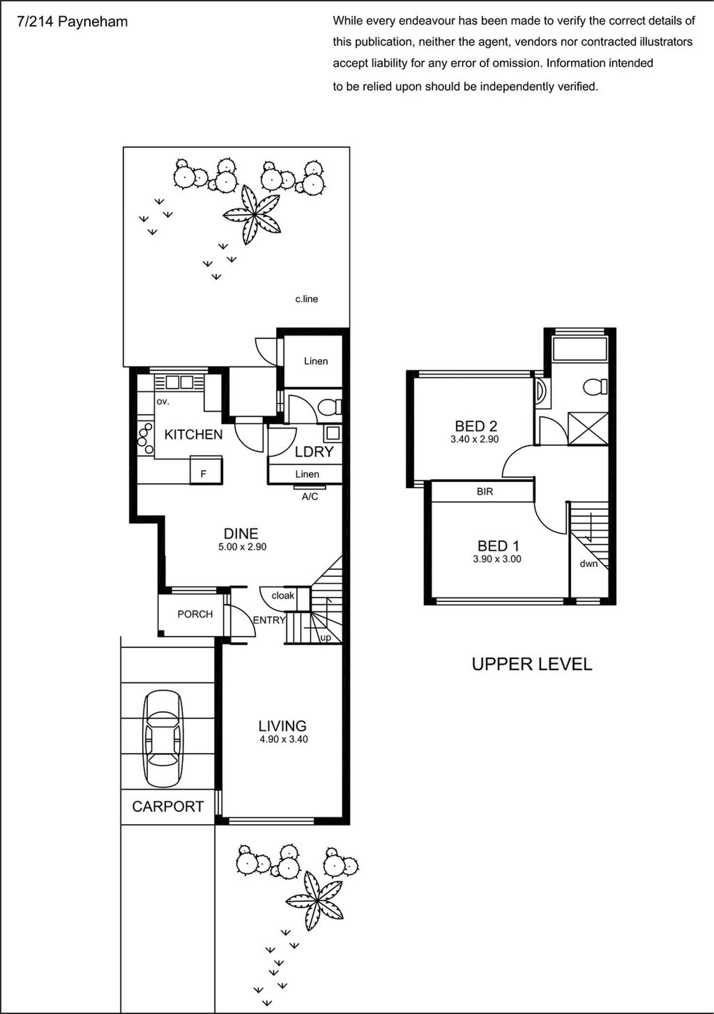 Floorplan of Homely unit listing, 7/214 Payneham Road, Evandale SA 5069