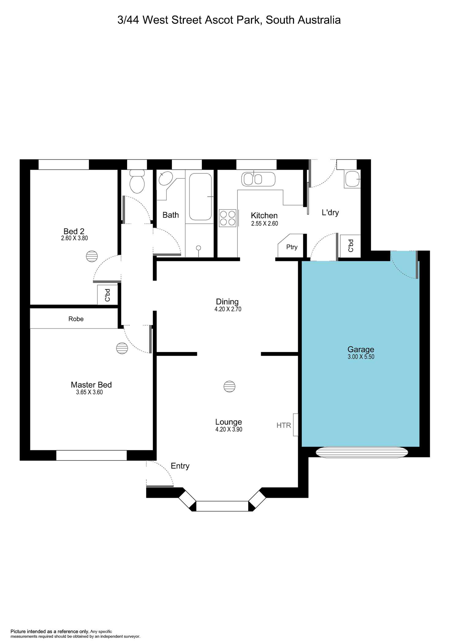 Floorplan of Homely house listing, 3/44 West Street, Ascot Park SA 5043