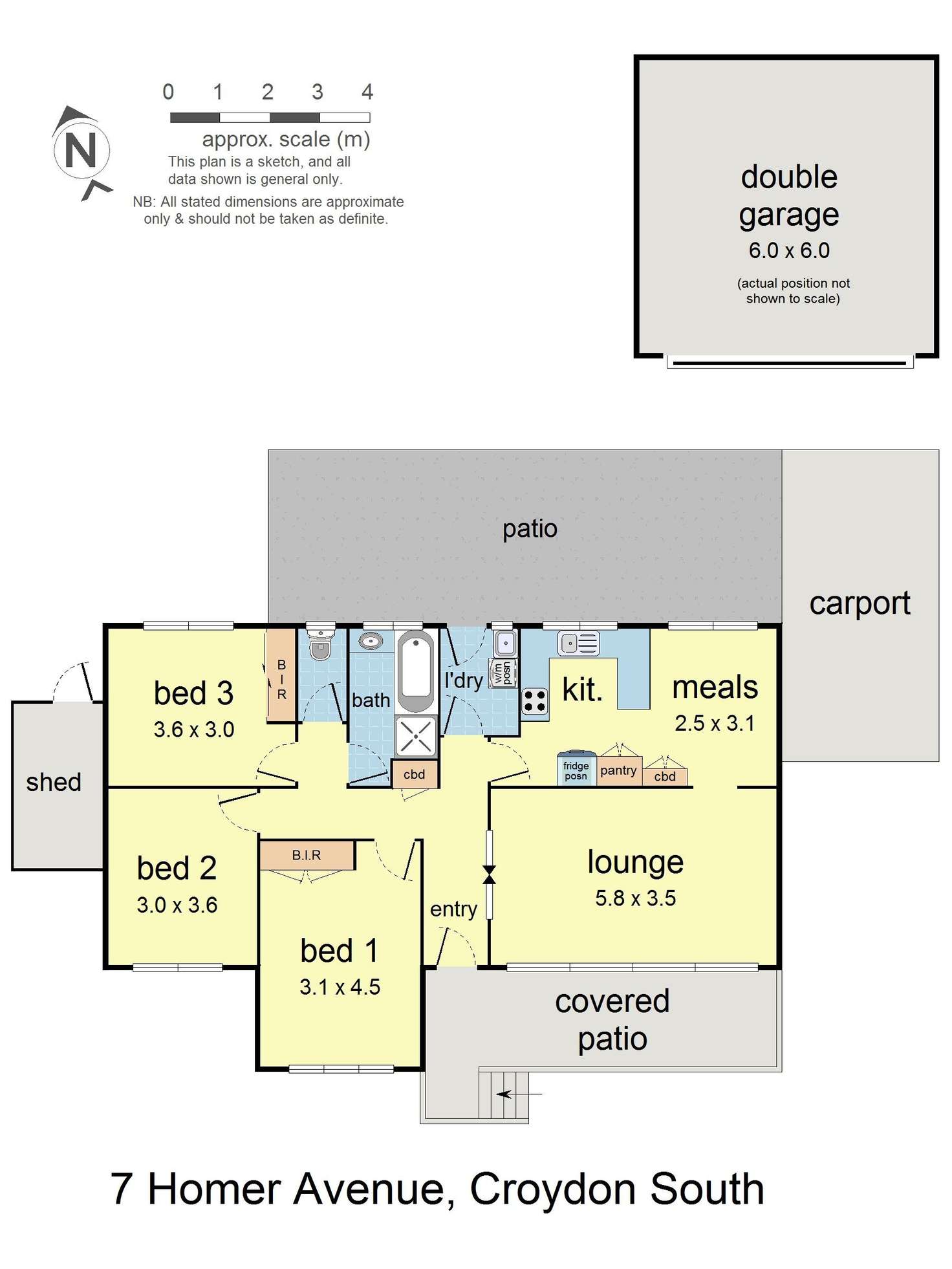 Floorplan of Homely house listing, 7 Homer Avenue, Croydon South VIC 3136