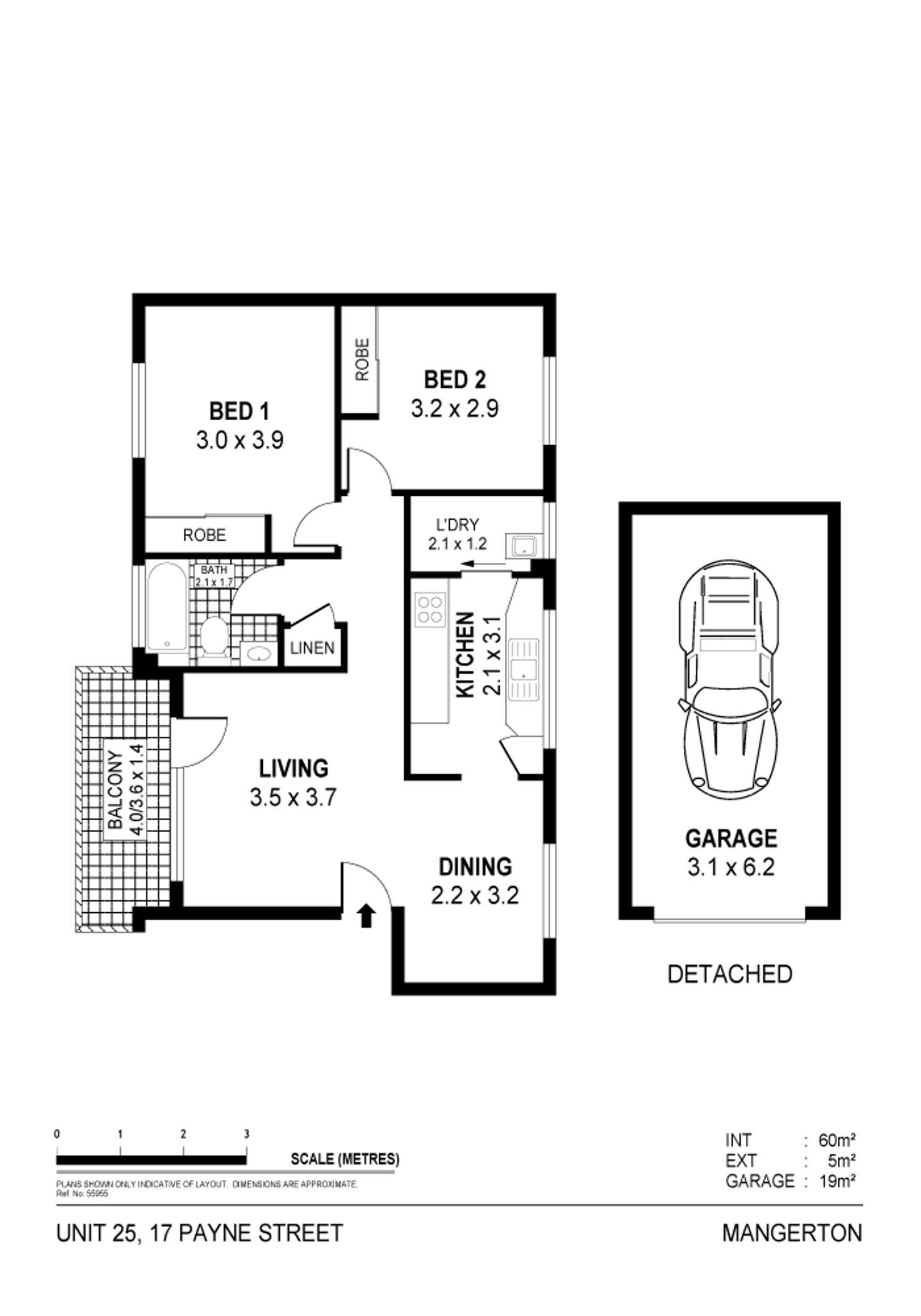 Floorplan of Homely unit listing, 25/17 Payne Street, Mangerton NSW 2500