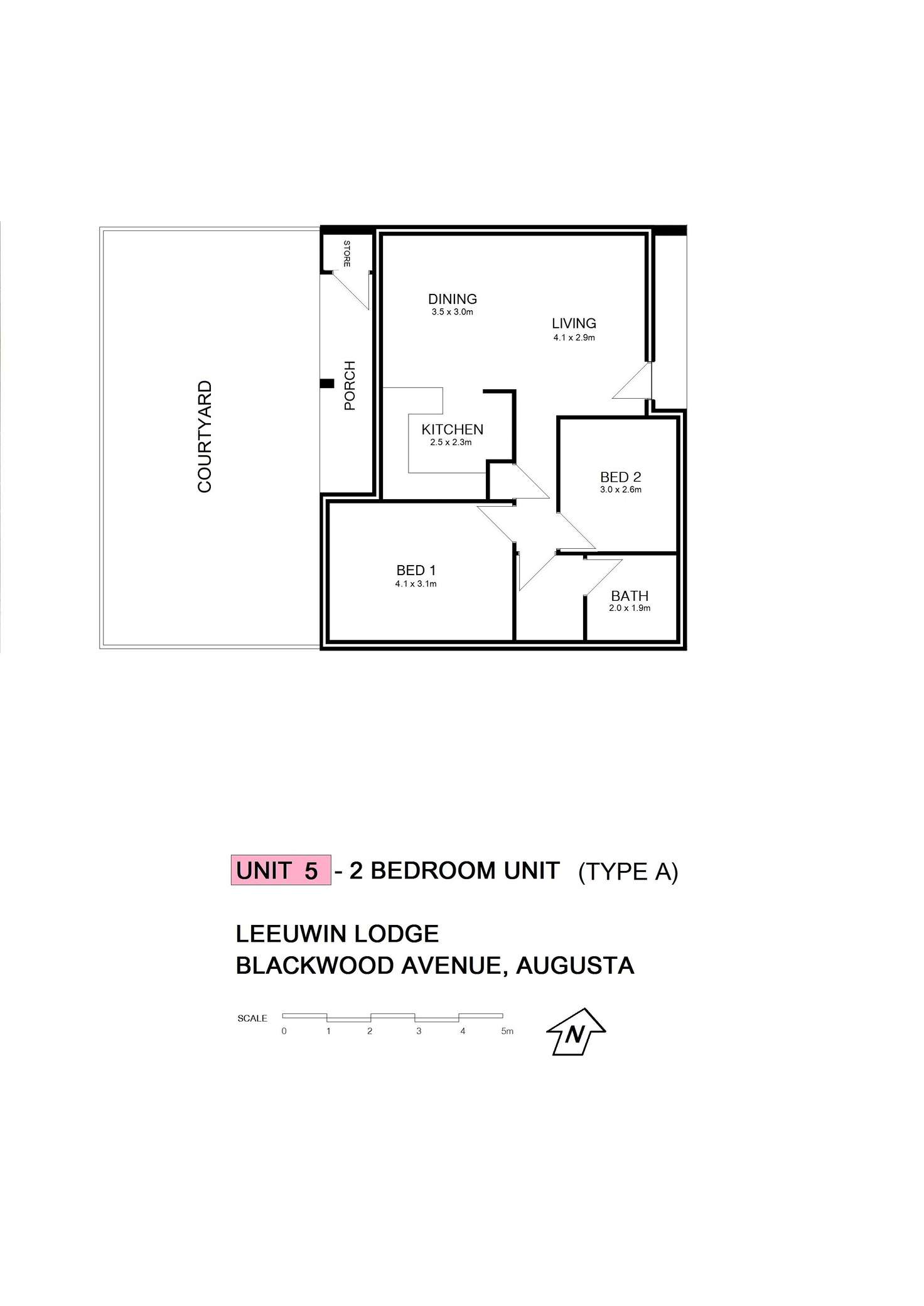Floorplan of Homely unit listing, Lot 501(U 5) Blackwood Avenue, Augusta WA 6290