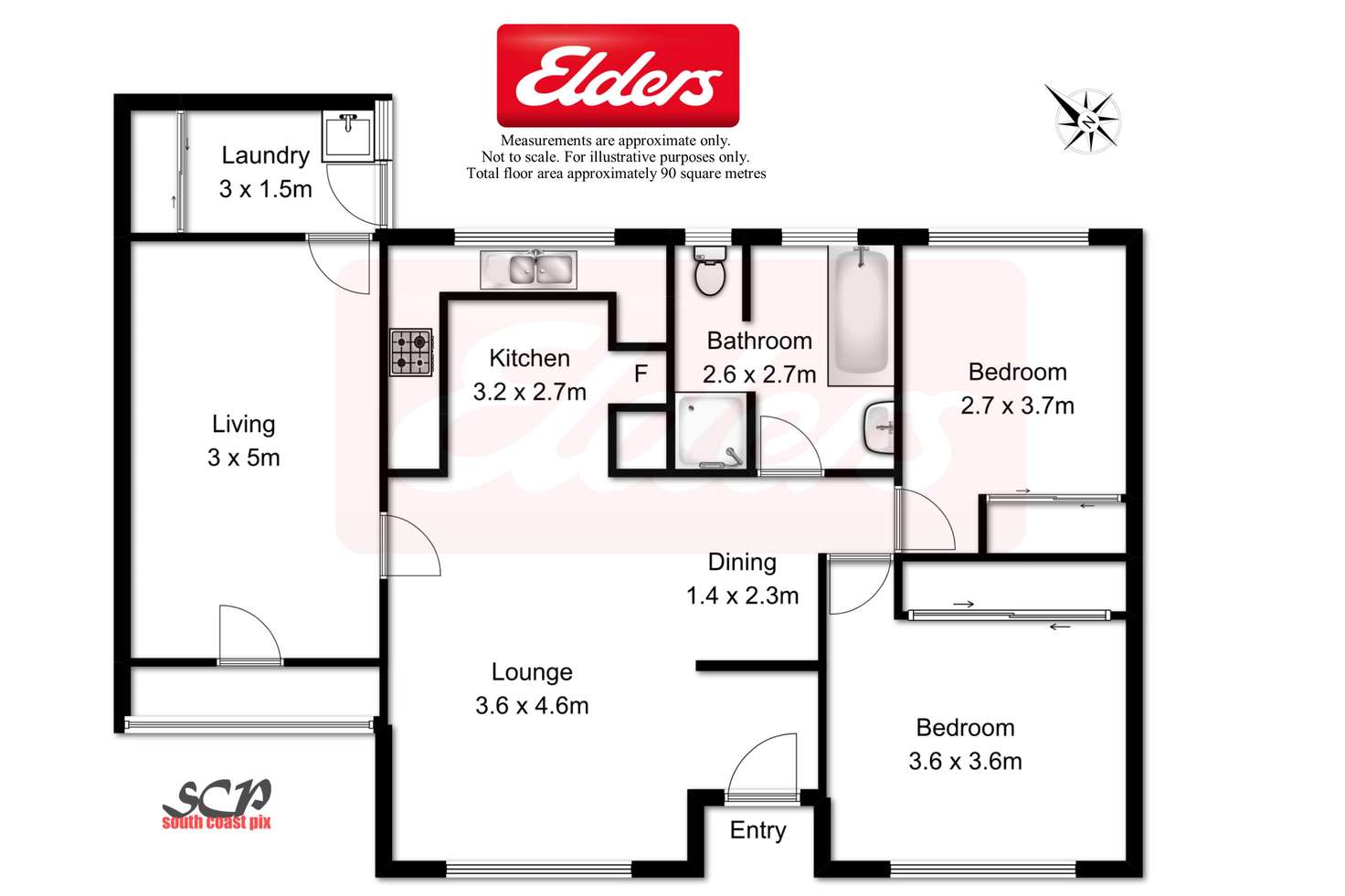 Floorplan of Homely house listing, 2/9 South Street, Batemans Bay NSW 2536