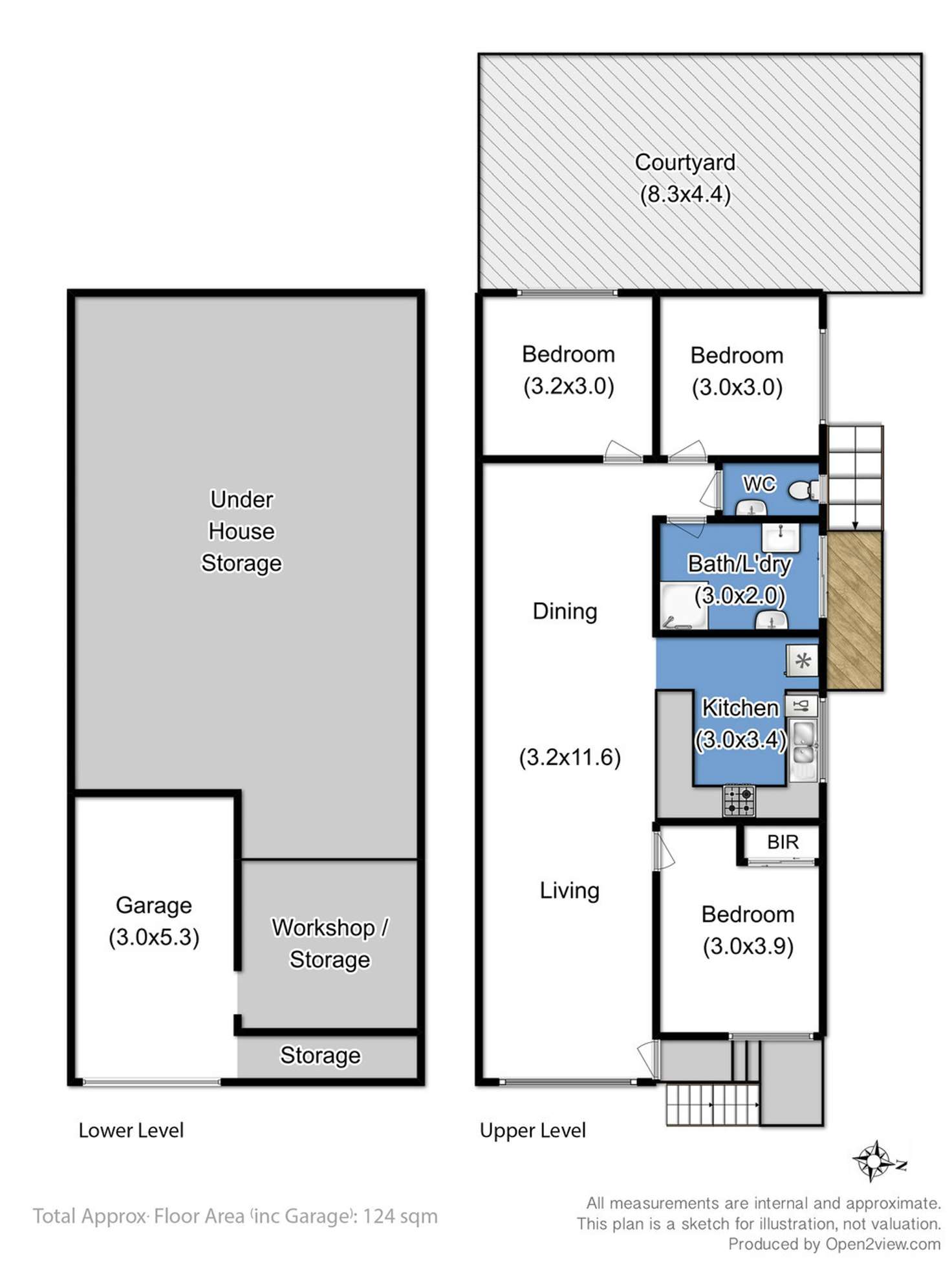 Floorplan of Homely unit listing, 1/11 Kulgoa Place, Blackmans Bay TAS 7052
