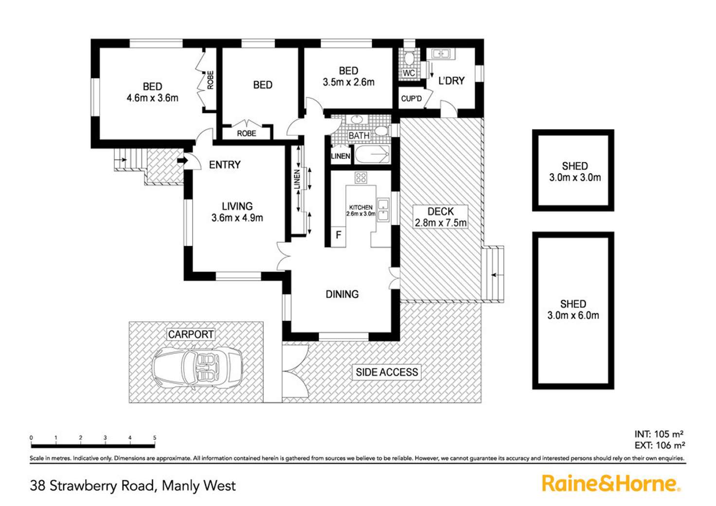 Floorplan of Homely house listing, 38 Strawberry Road, Manly West QLD 4179