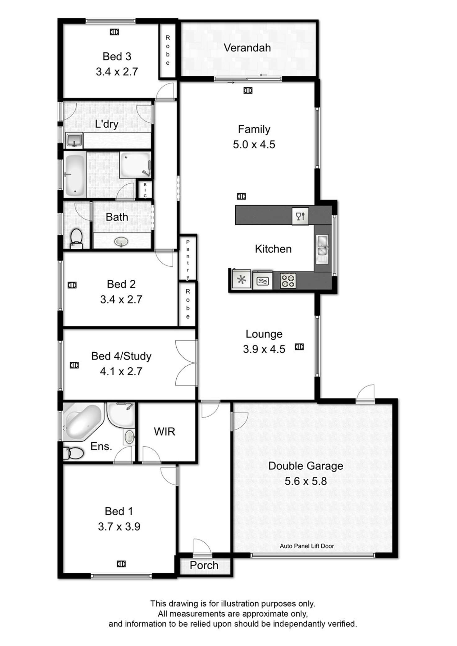 Floorplan of Homely house listing, 14 East Parkway, Andrews Farm SA 5114