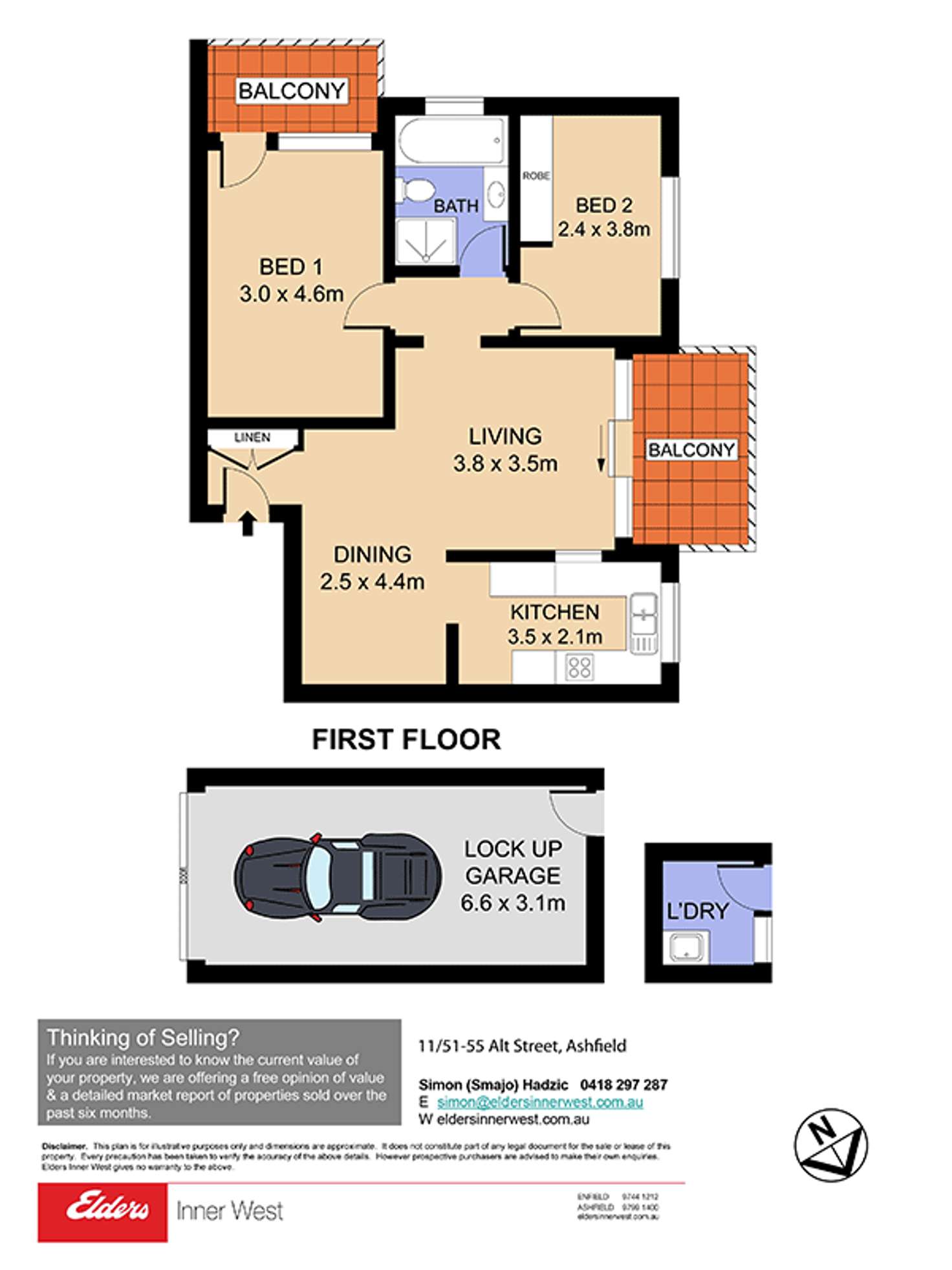 Floorplan of Homely unit listing, 11/51-55 Alt Street, Ashfield NSW 2131