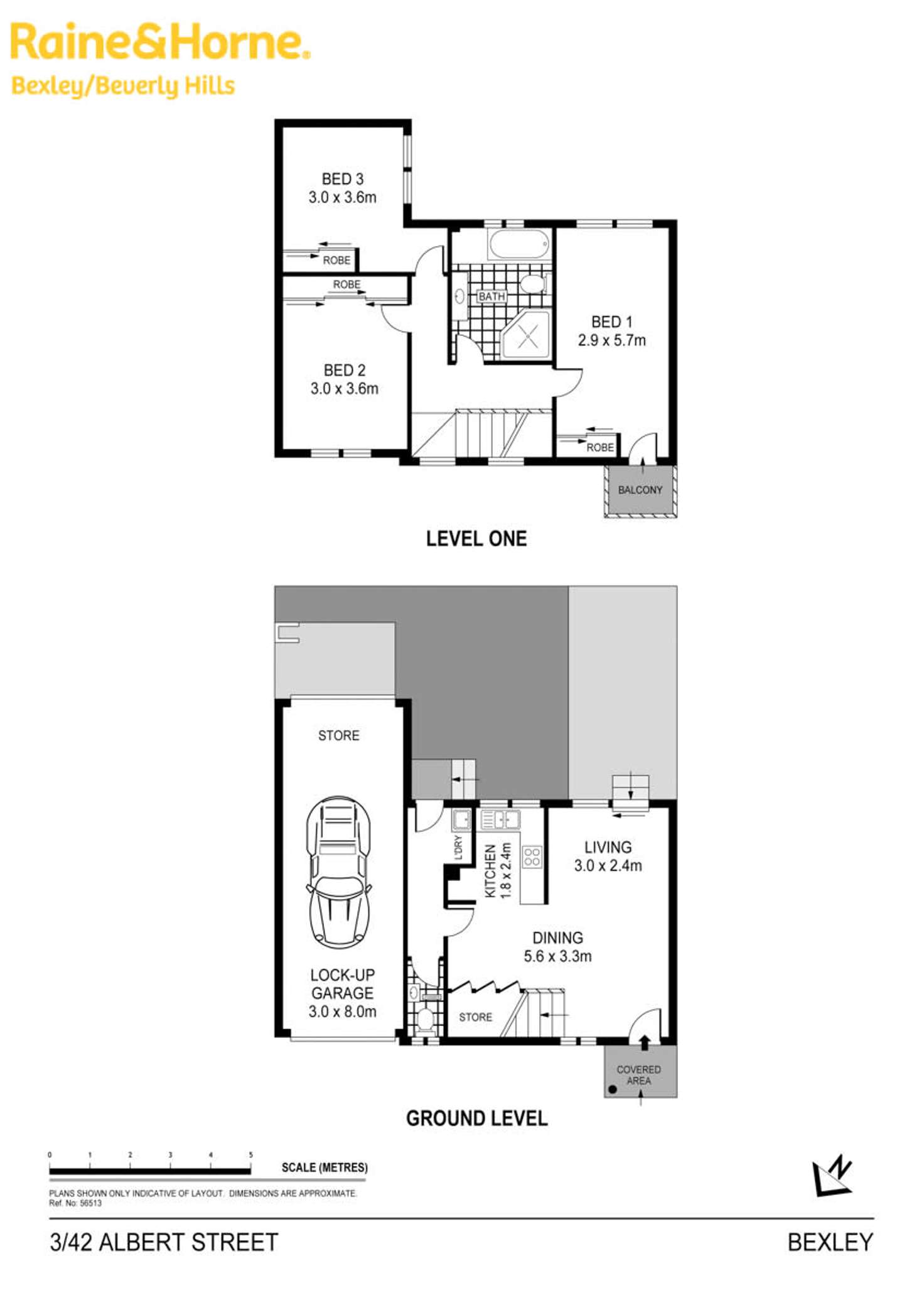 Floorplan of Homely townhouse listing, 3/42 Albert Street, Bexley NSW 2207